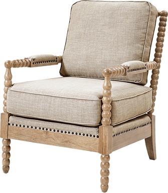 Tillary Taupe Accent Chair