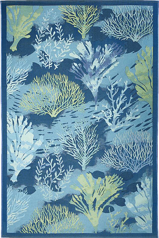 Tillwick Lapis 6'8 x 9'4 Indoor/Outdoor Rug - Thumbnail - Image 1