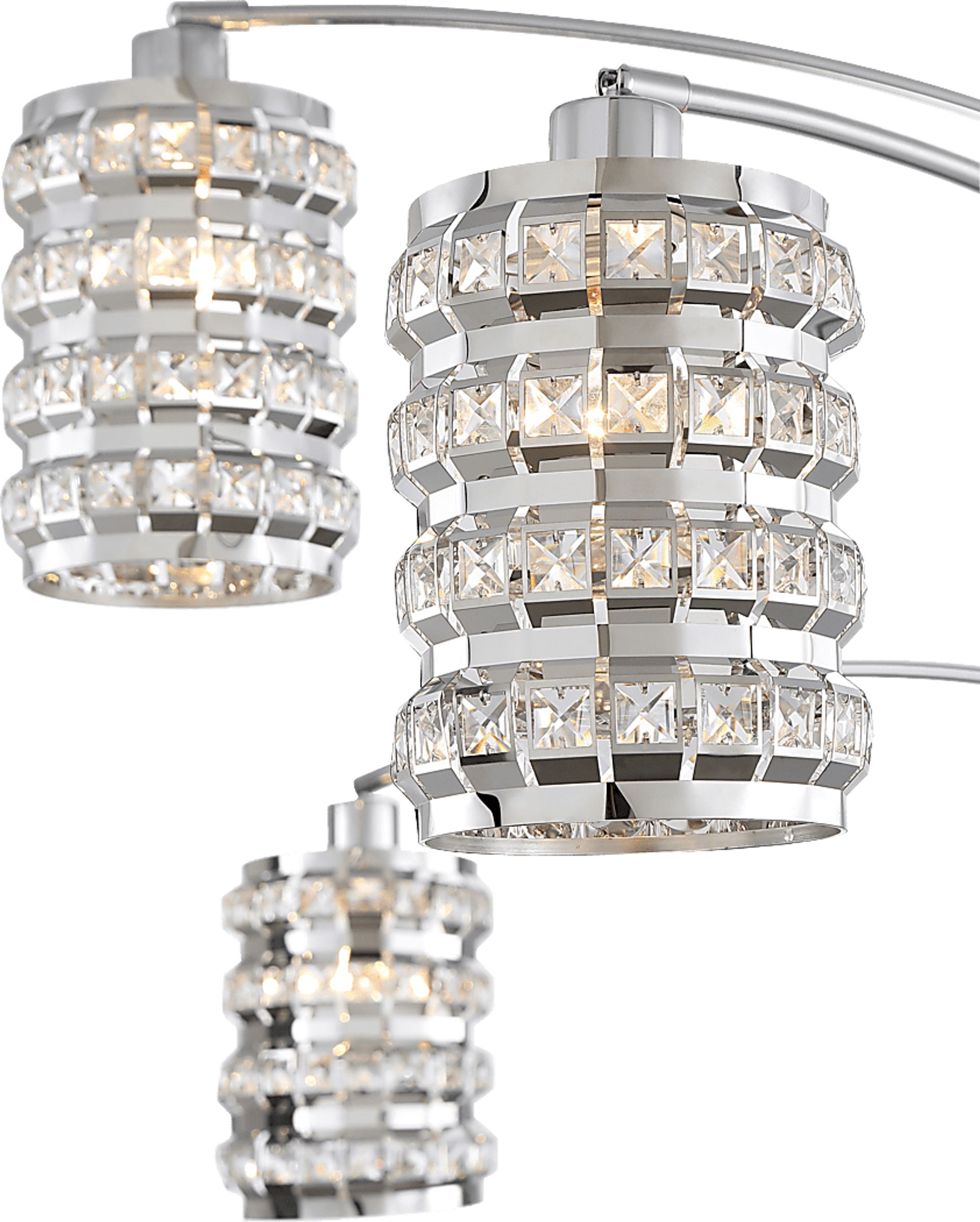 Tilsen Shade Silver Arc Floor Lamp - Image 3