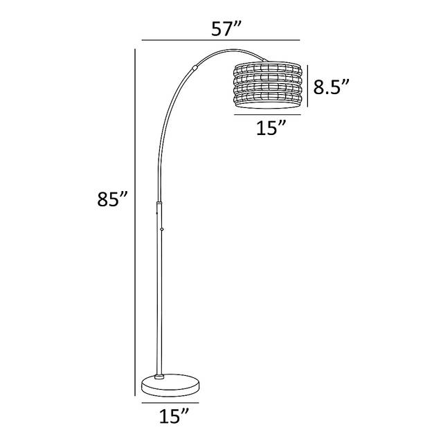 Tilsen Shade Silver Floor Lamp - Thumbnail - Image 5