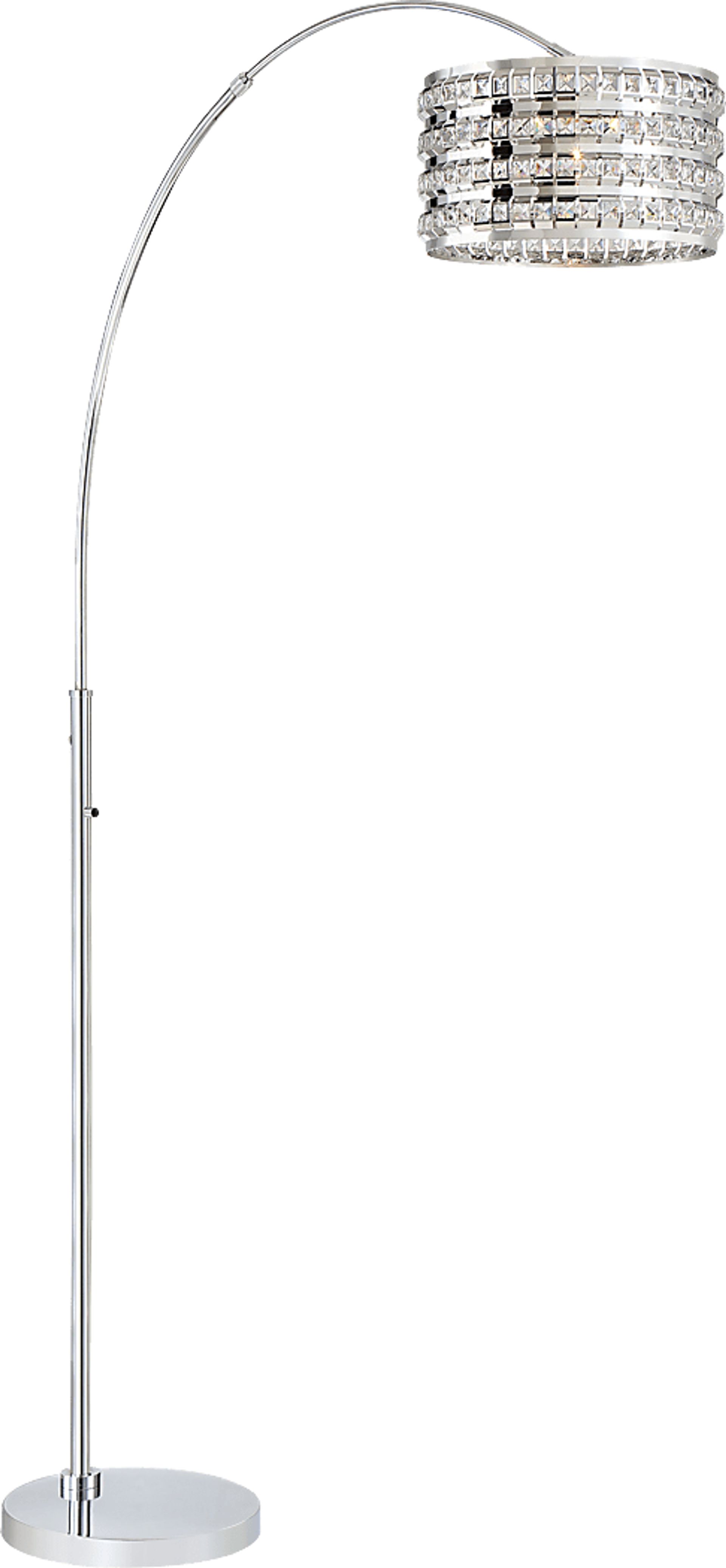 Tilsen Shade Silver Floor Lamp - Image 1
