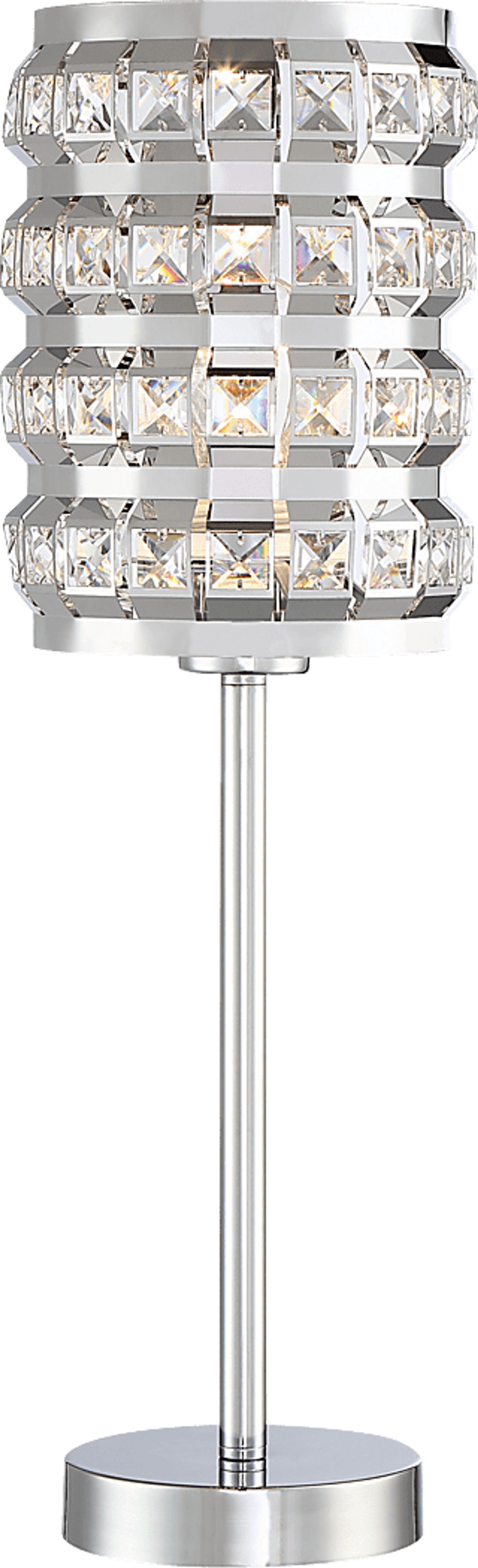 Tilsen Shade Silver Lamp - Image 1