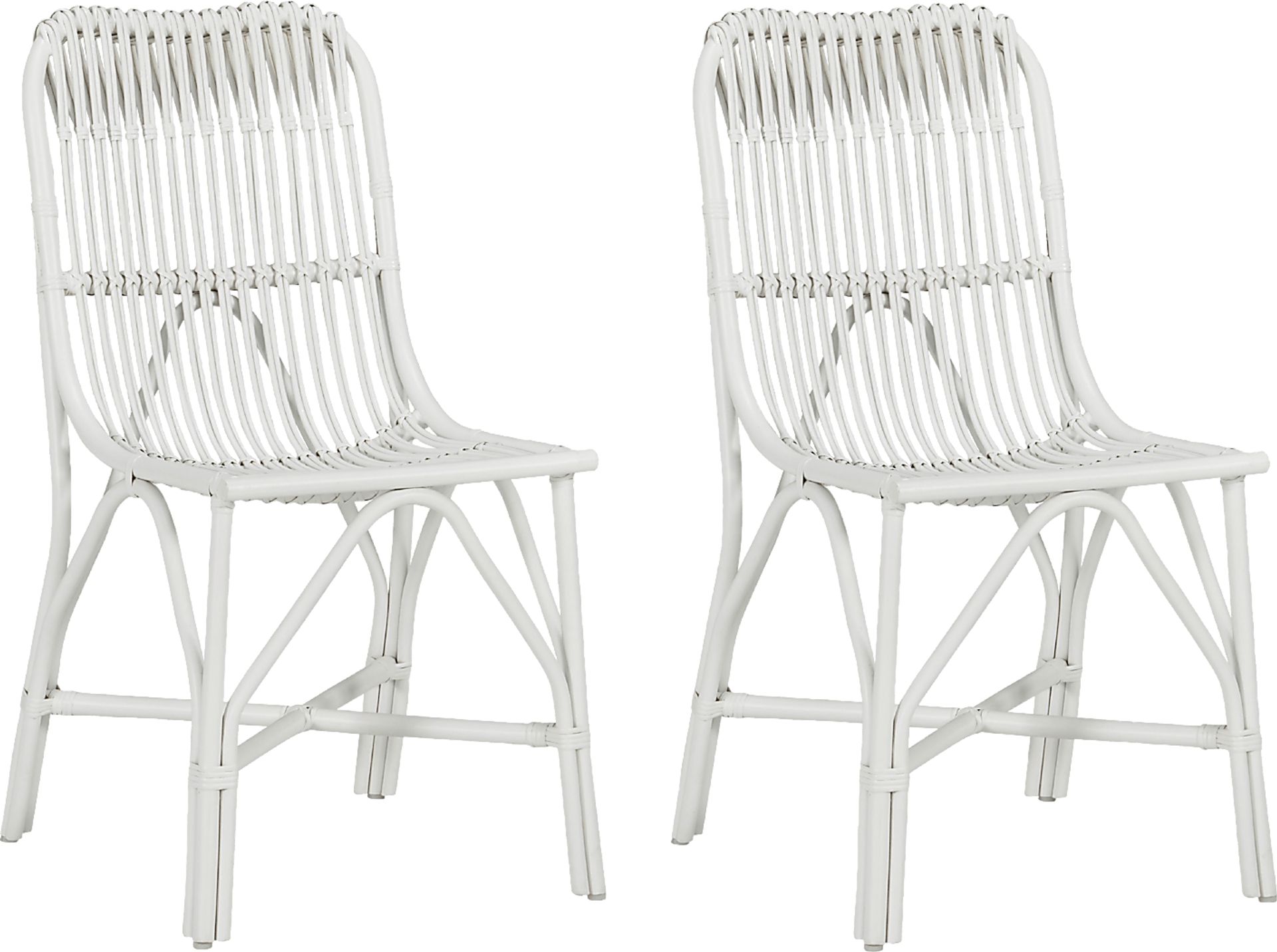 Timarand White Dining Chair, Set of 2 - Image 1