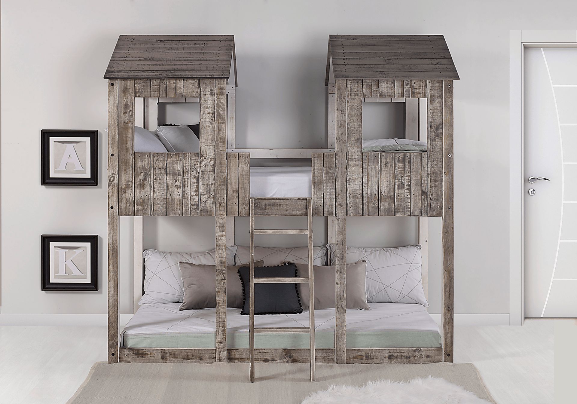 Timber Hideaway Beige Twin/Twin Bunk Bed - Image 3