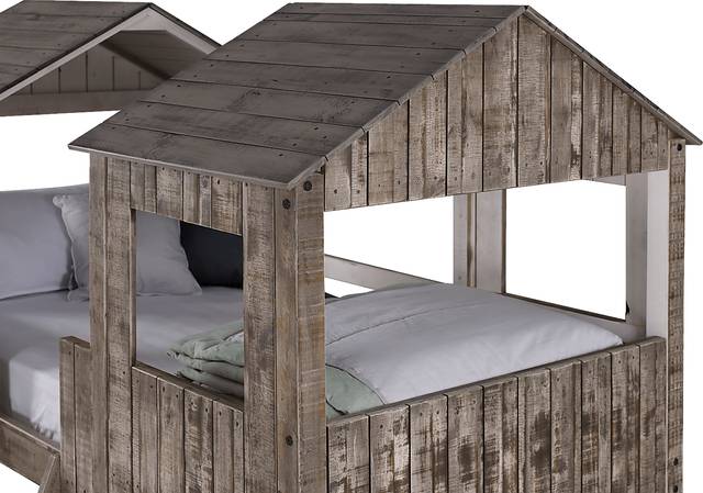 Timber Hideaway Beige Twin/Twin Bunk Bed - Thumbnail - Image 5