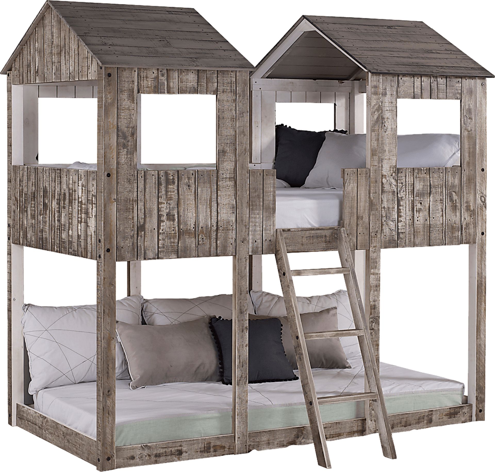 Timber Hideaway Beige Twin/Twin Bunk Bed - Image 1