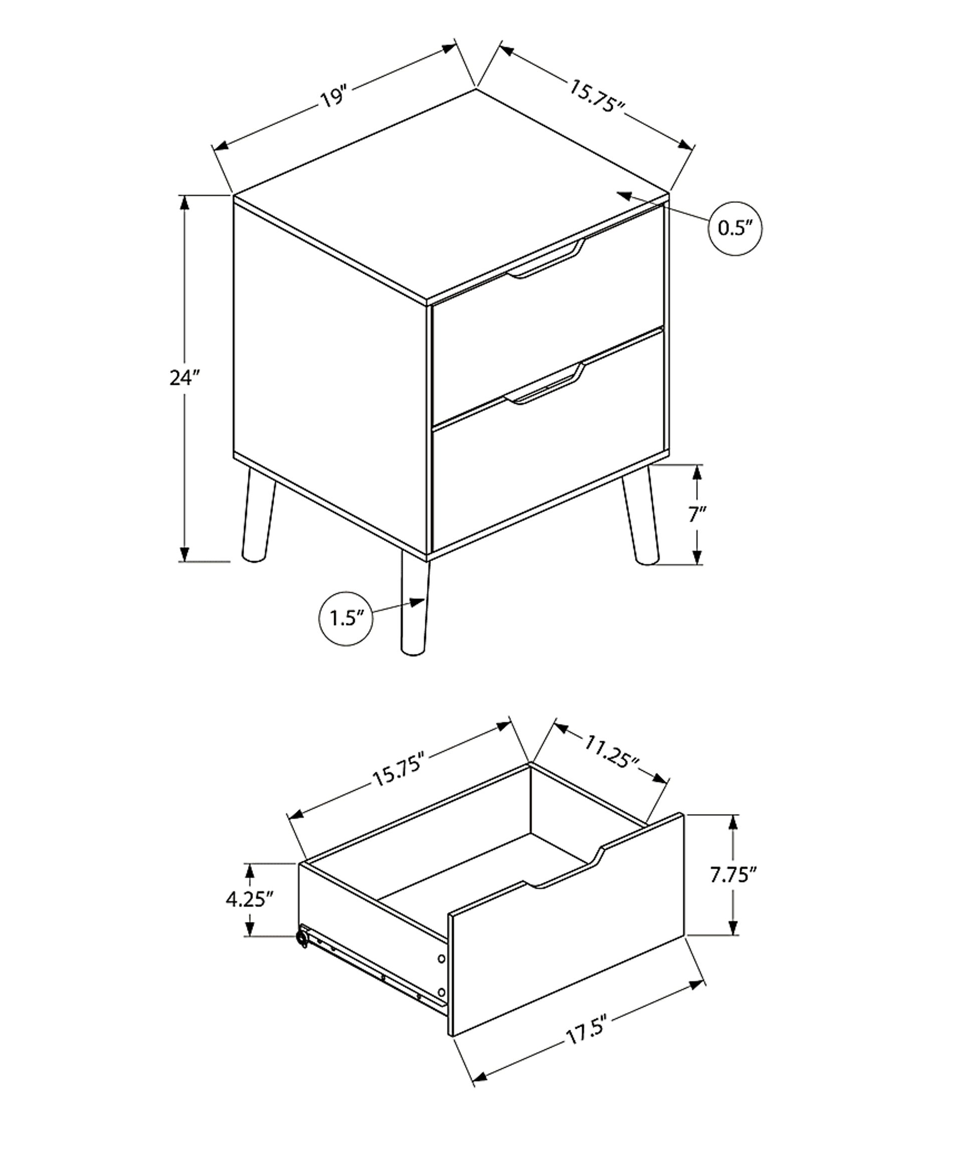 Timbrell White End Table - Image 3