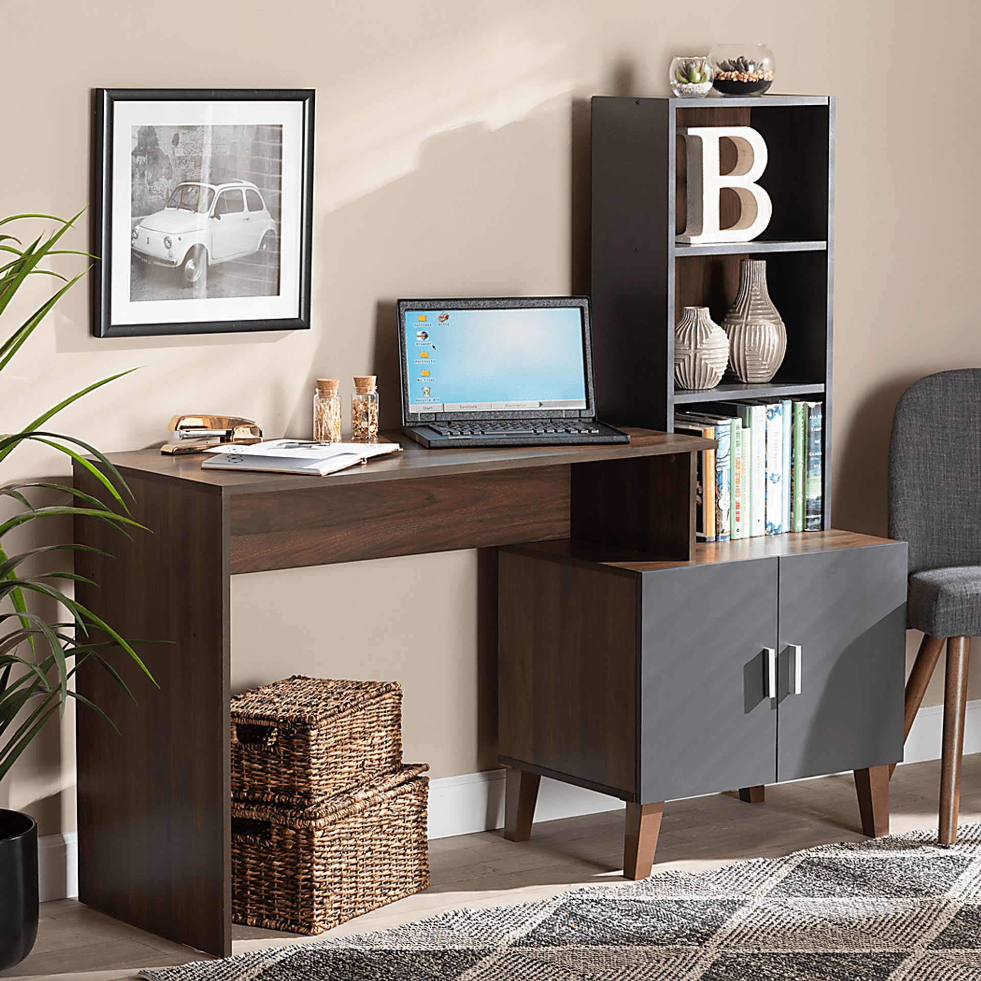 Timolen Brown Desk - Image 7