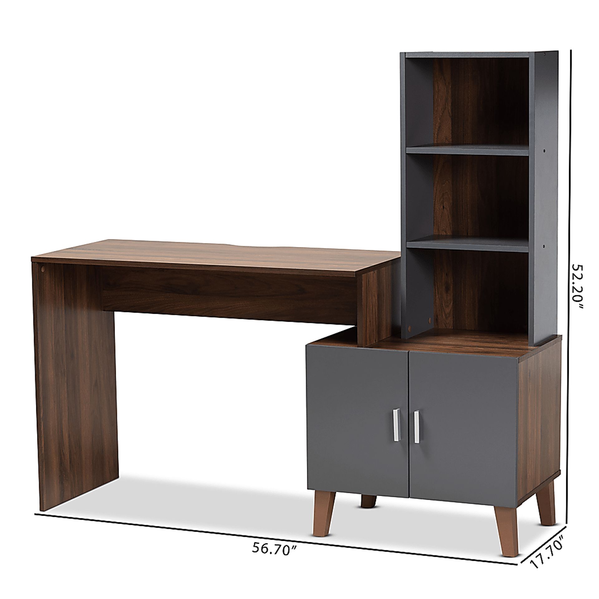 Timolen Brown Desk - Image 9