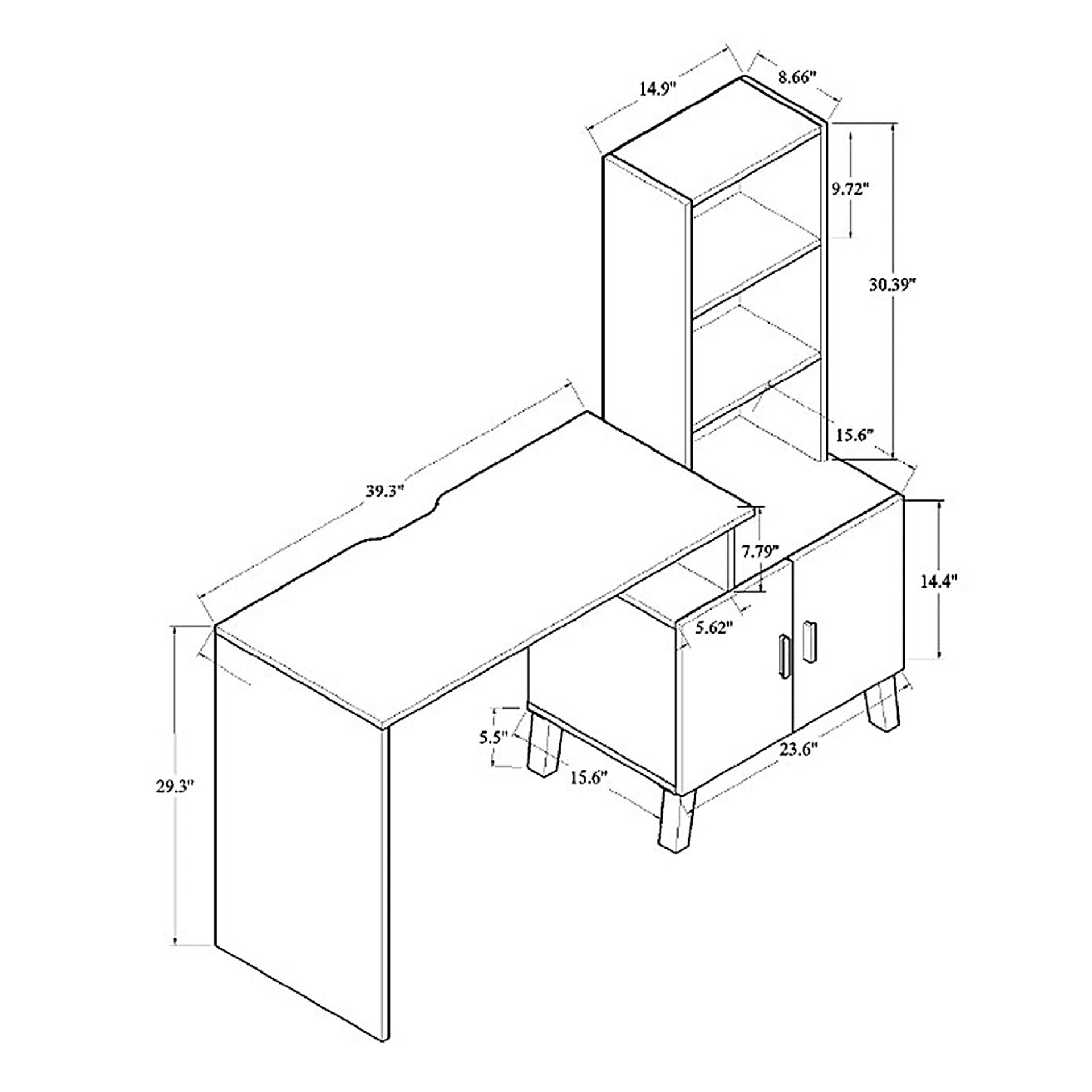 Timolen Brown Desk - Image 10