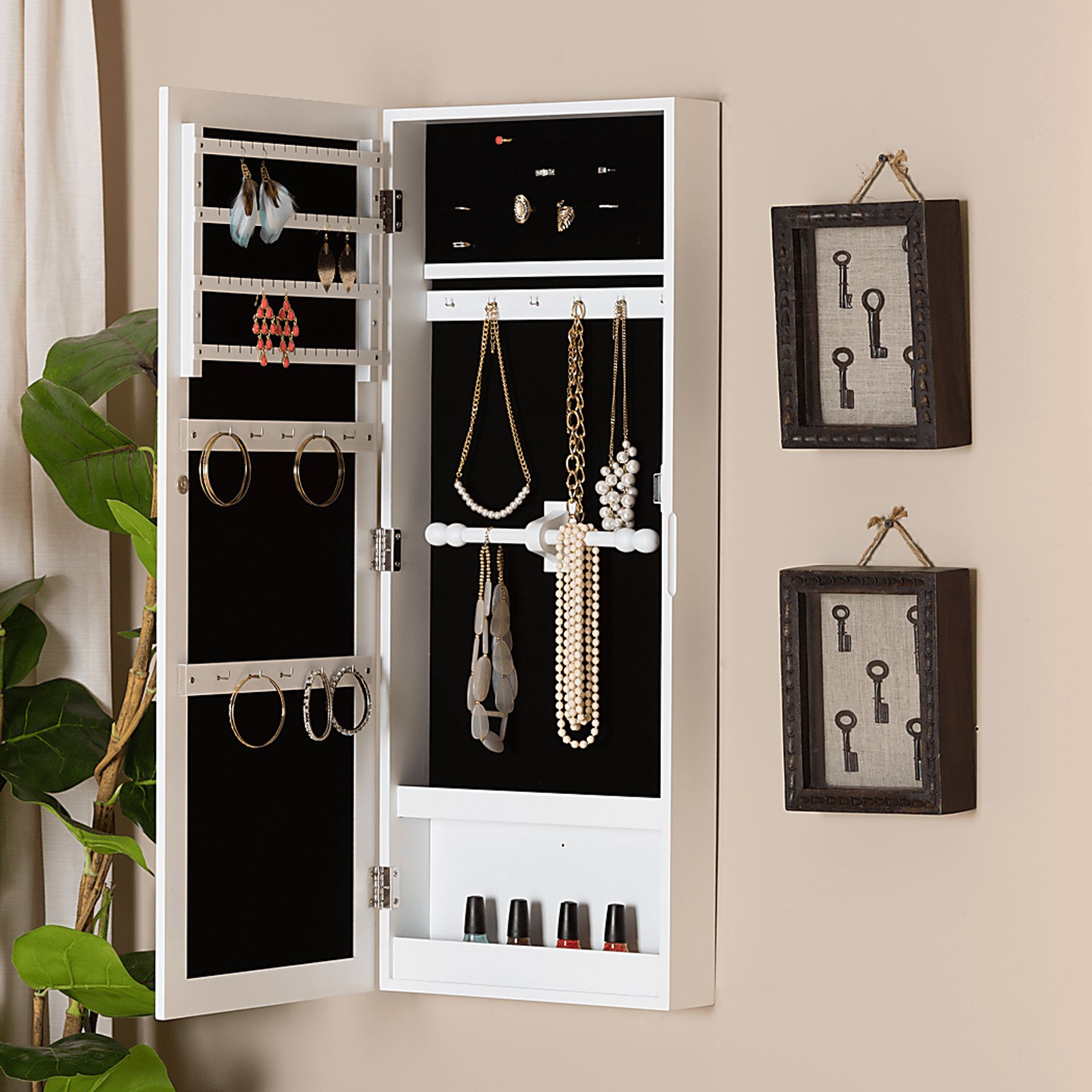 Timoleon White Jewelry Armoire - Image 7