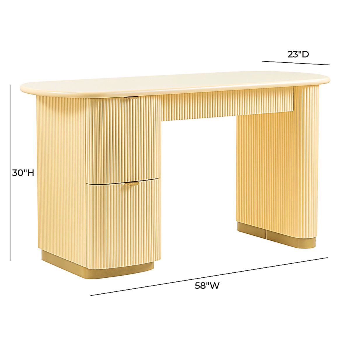 Timpview Yellow Desk | Rooms to Go