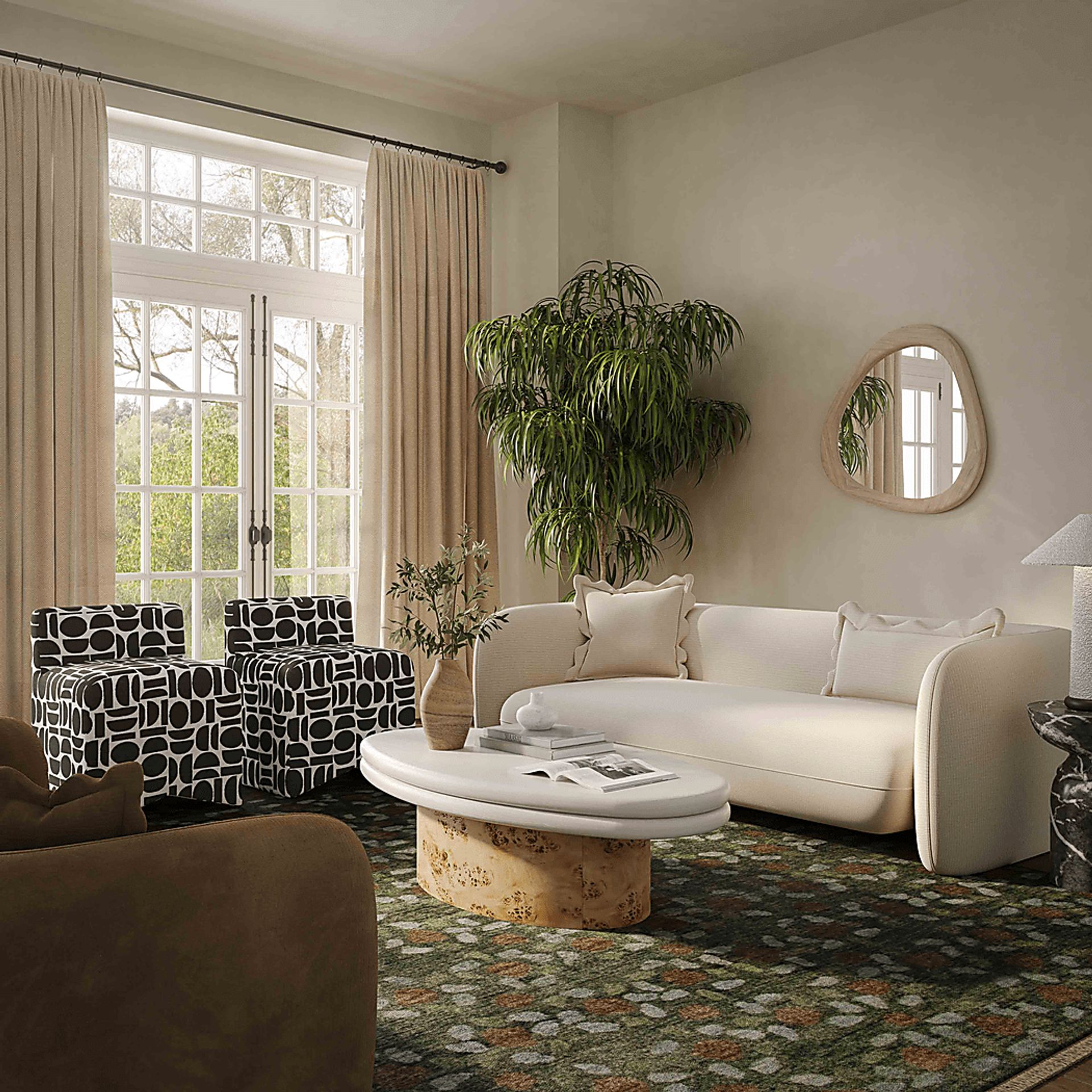Tinamous Beige Sofa - Image 2