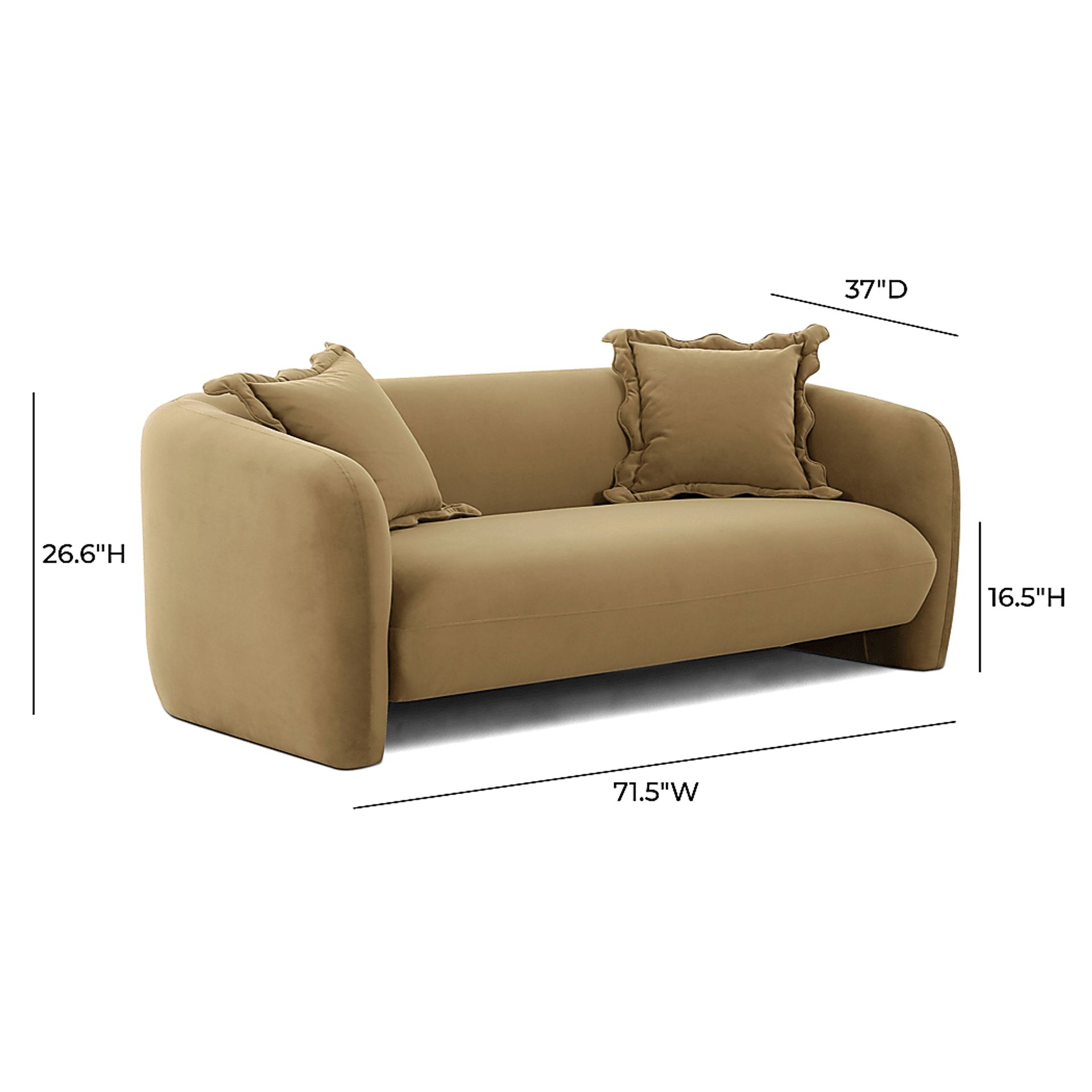 Tinamous Brown Loveseat - Image 5