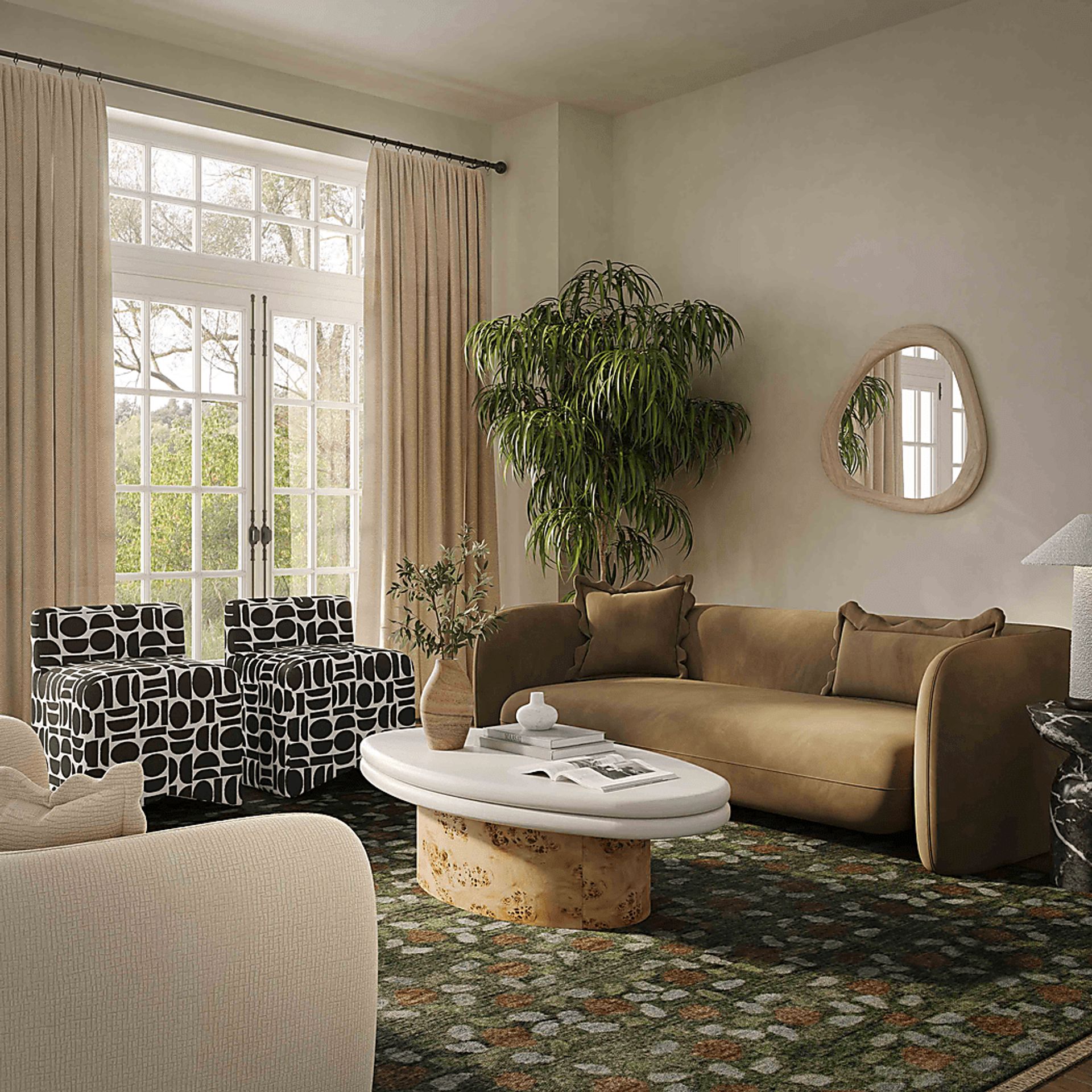 Tinamous Brown Sofa - Image 2