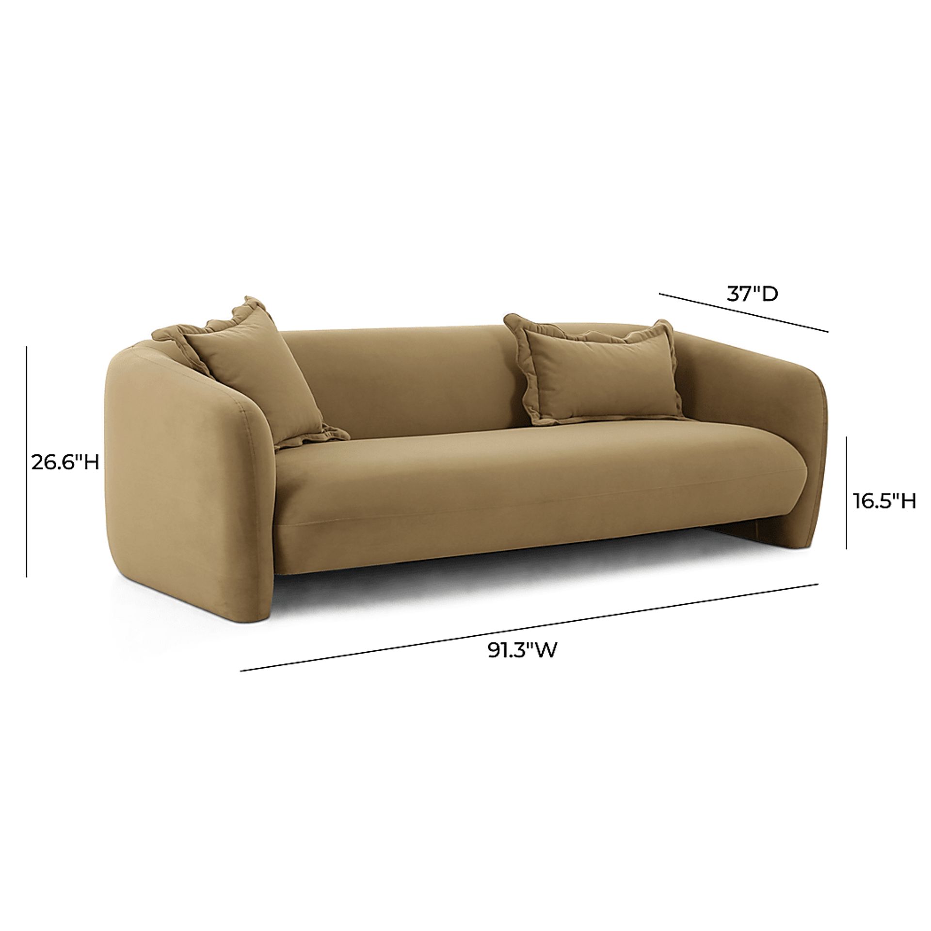 Tinamous Brown Sofa - Image 6