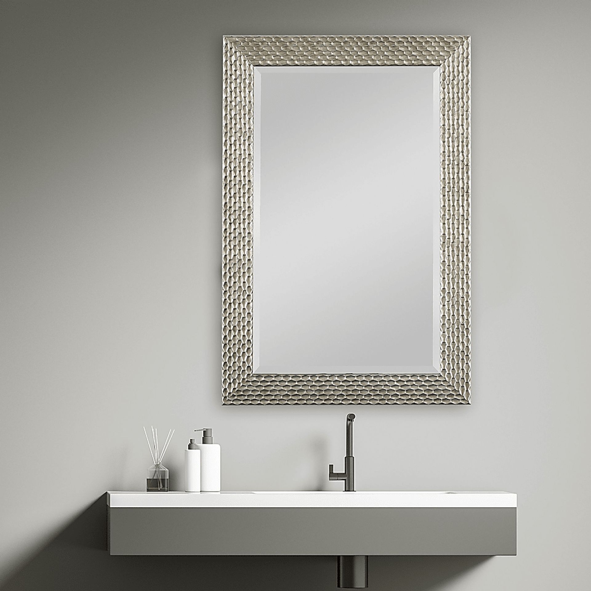 Tinechester Pewter Mirror - Image 5