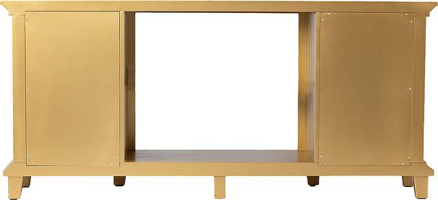 Tingdale I Gold 58 in. Console, With Color Changing Electric Fireplace - Thumbnail - Image 4