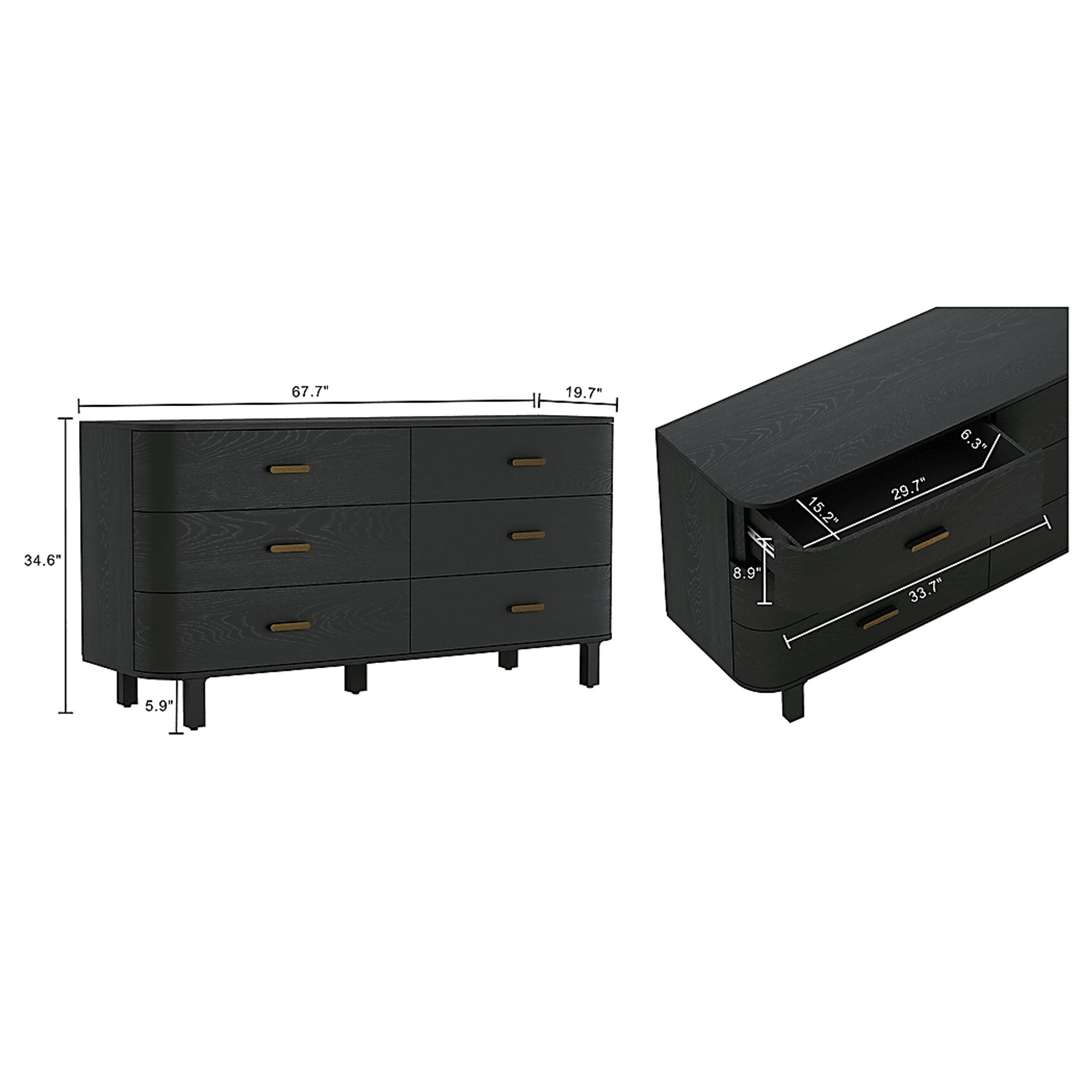 Tingi Black Dresser - Image 6
