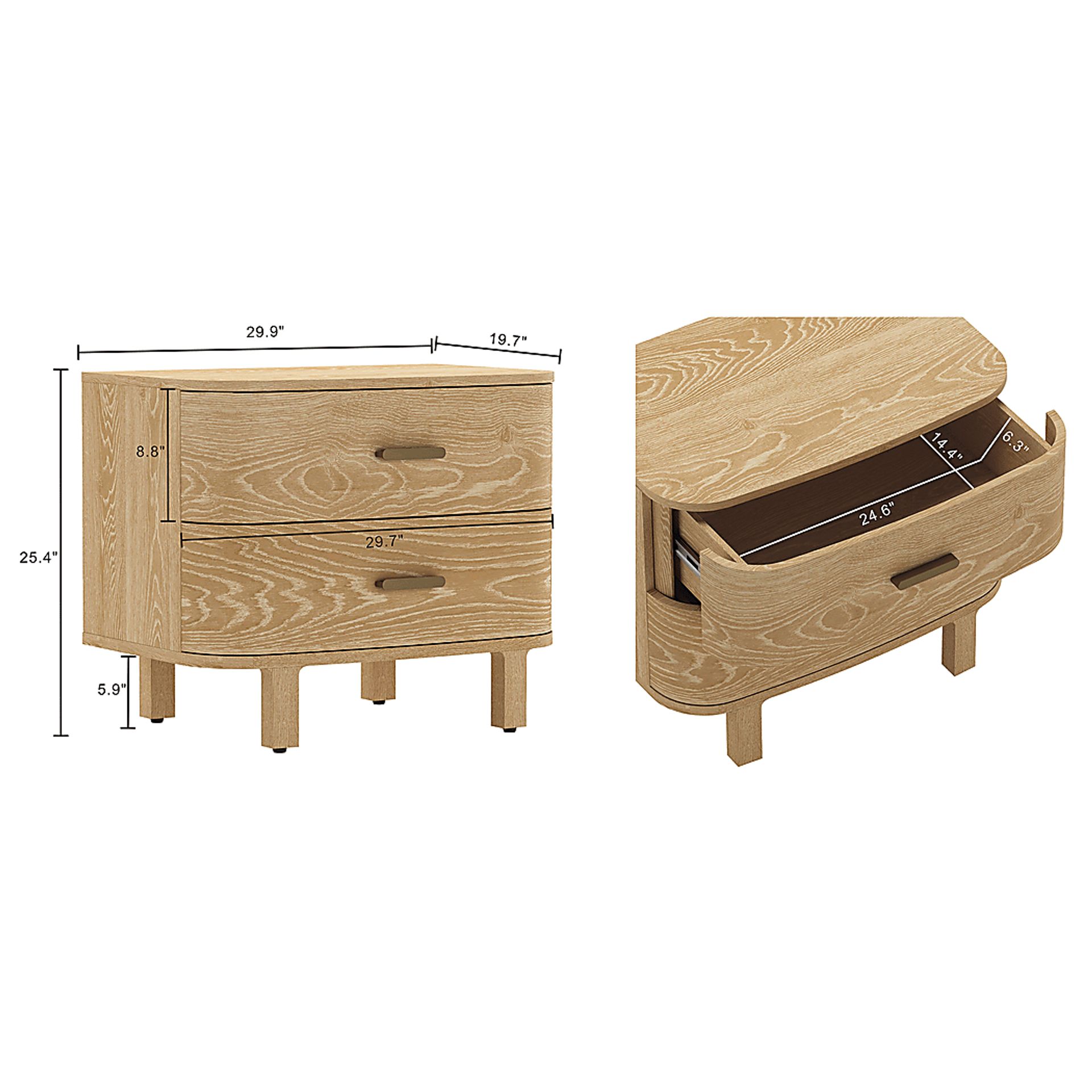 Tingi Natural Nightstand - Image 6