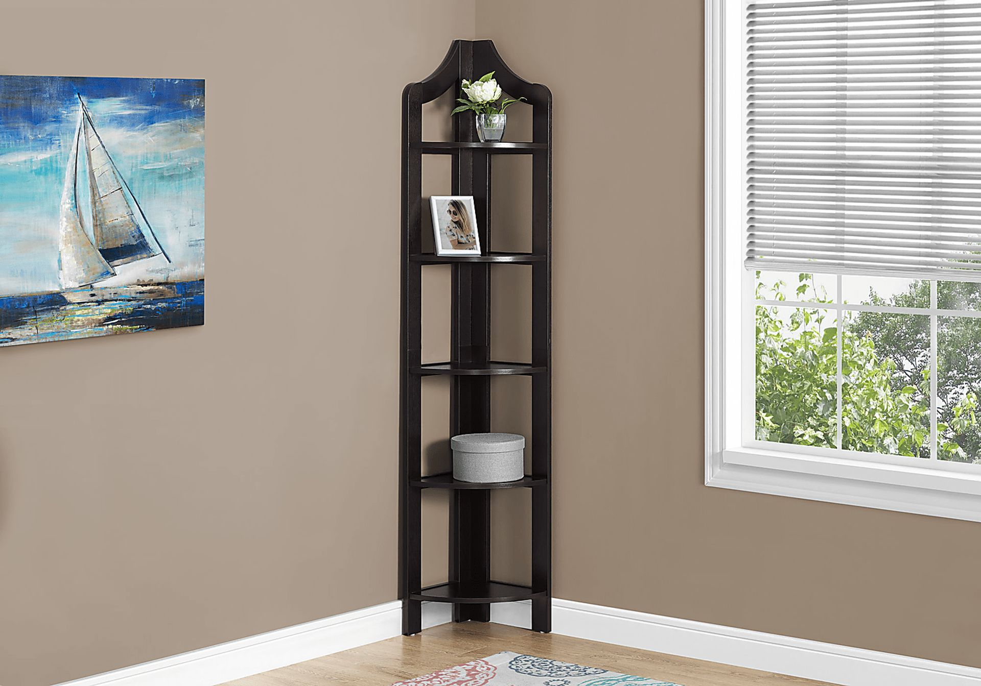Tinita Cappuccino Bookcase - Image 2