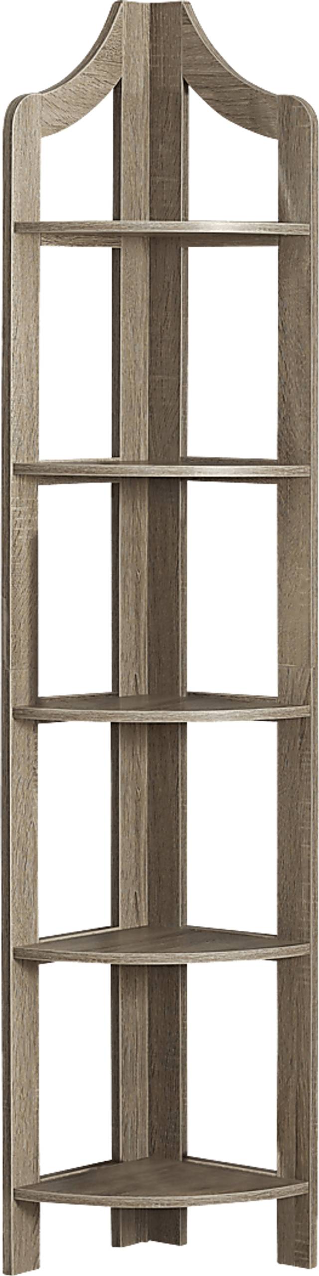 Tinita Taupe Bookcase - Thumbnail - Image 1