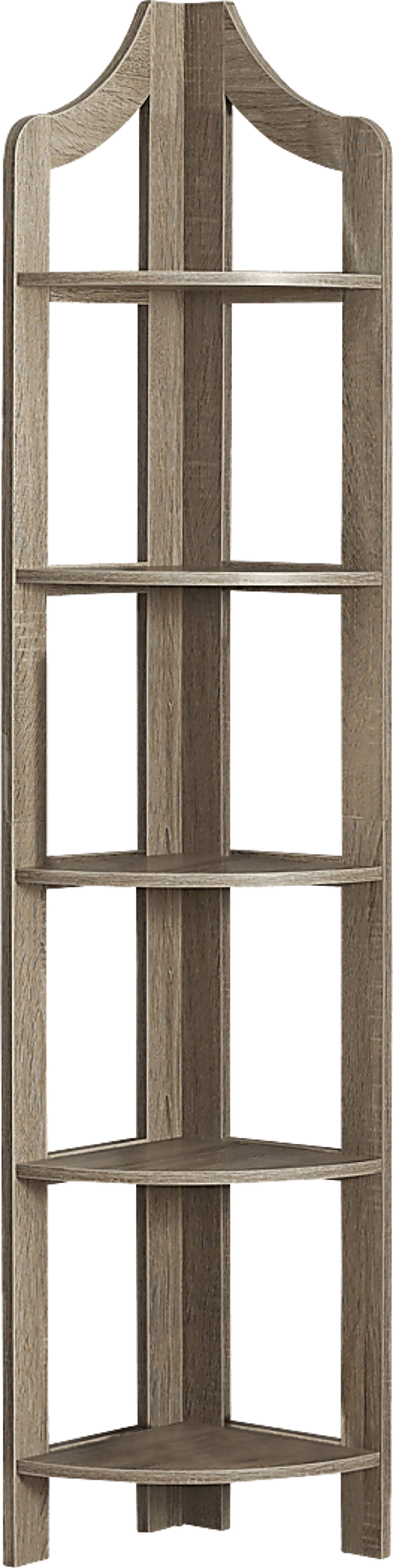 Tinita Taupe Bookcase - Image 1