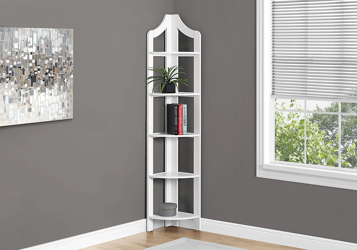 Tinita White Bookcase