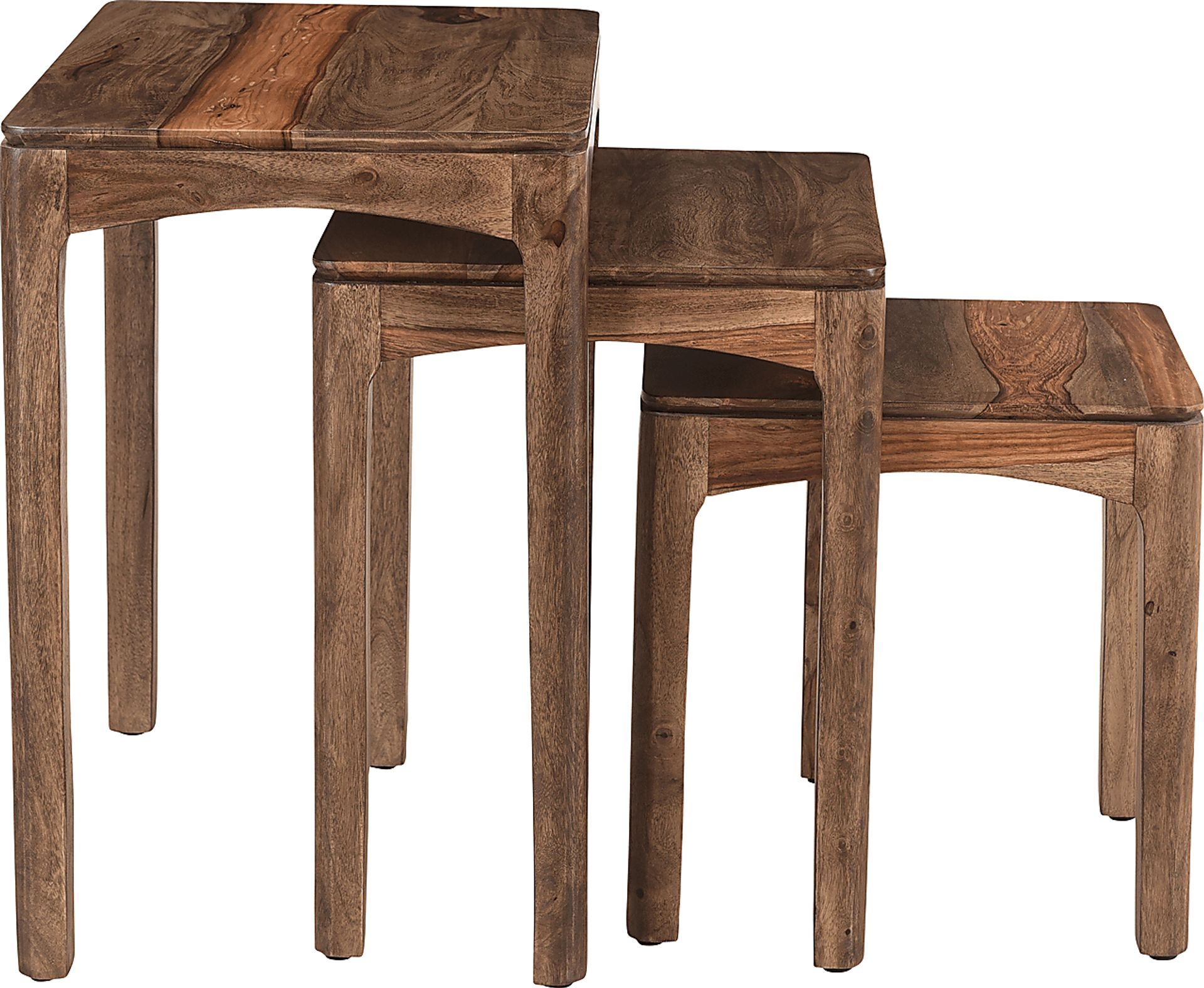 Tinmouth Brown Nesting Tables Set of 3 - Image 3