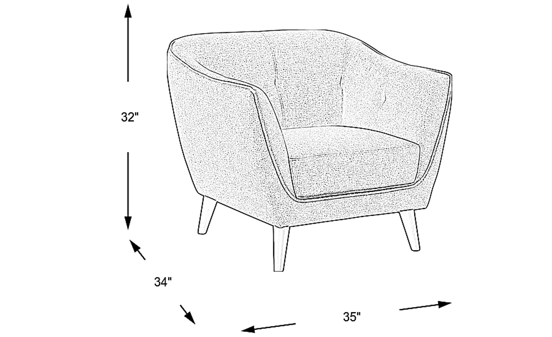 Dimension Image. Please refer to the Dimension Tab on this page for dimension details.