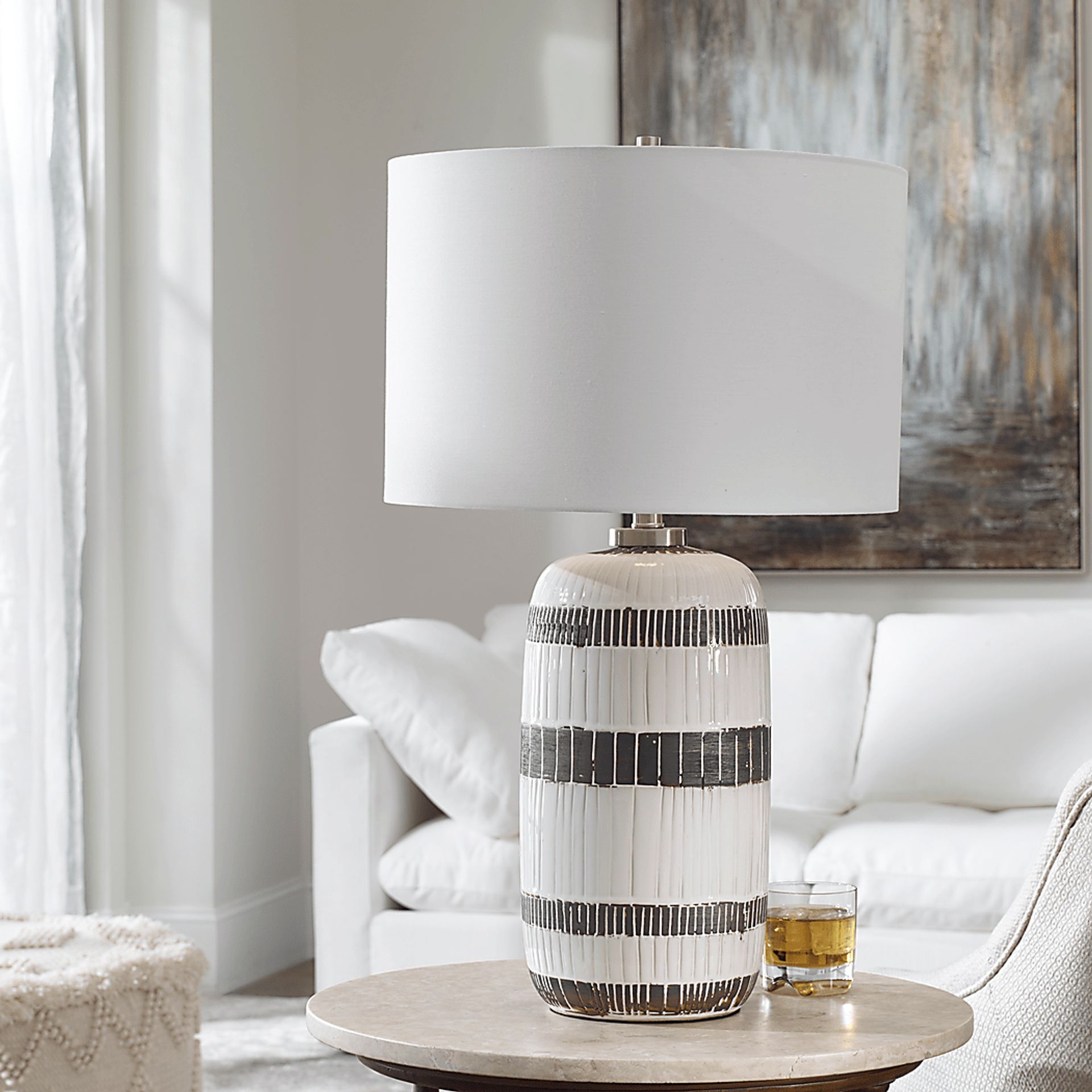 Tiona Lane White Lamp - Image 5