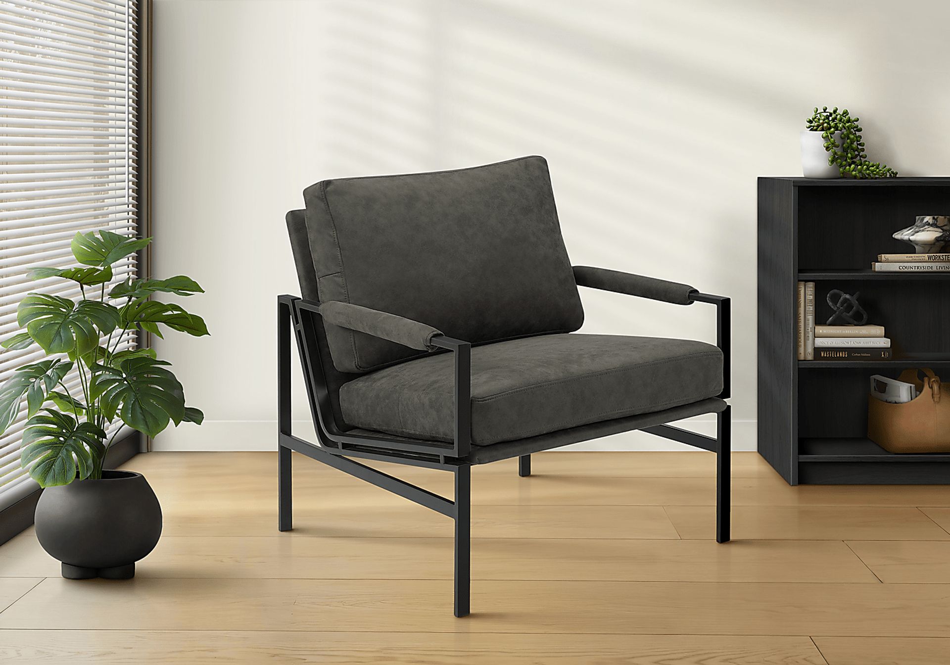 Tiri Gray Accent Chair - Image 2
