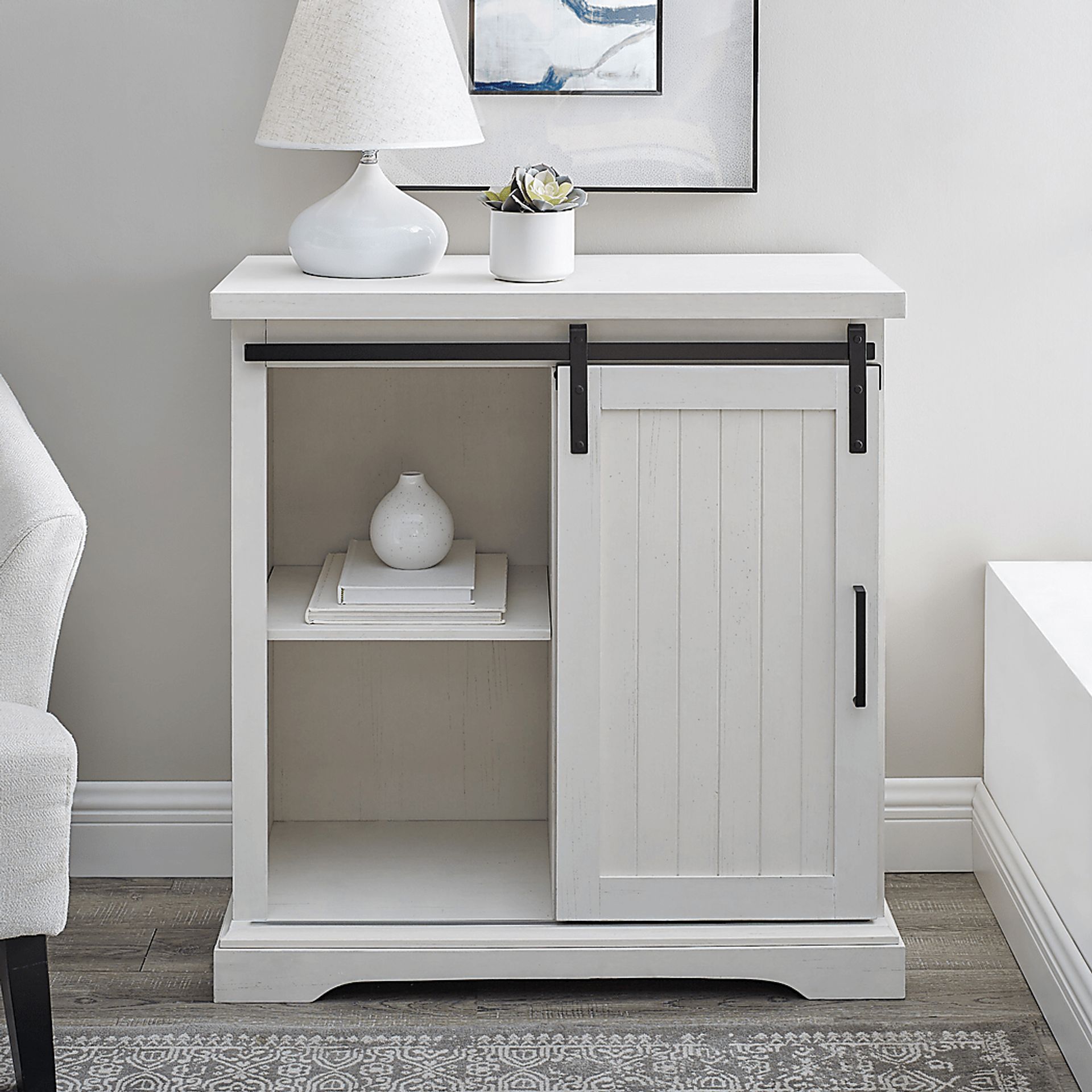 Tirling White Accent Cabinet - Image 4
