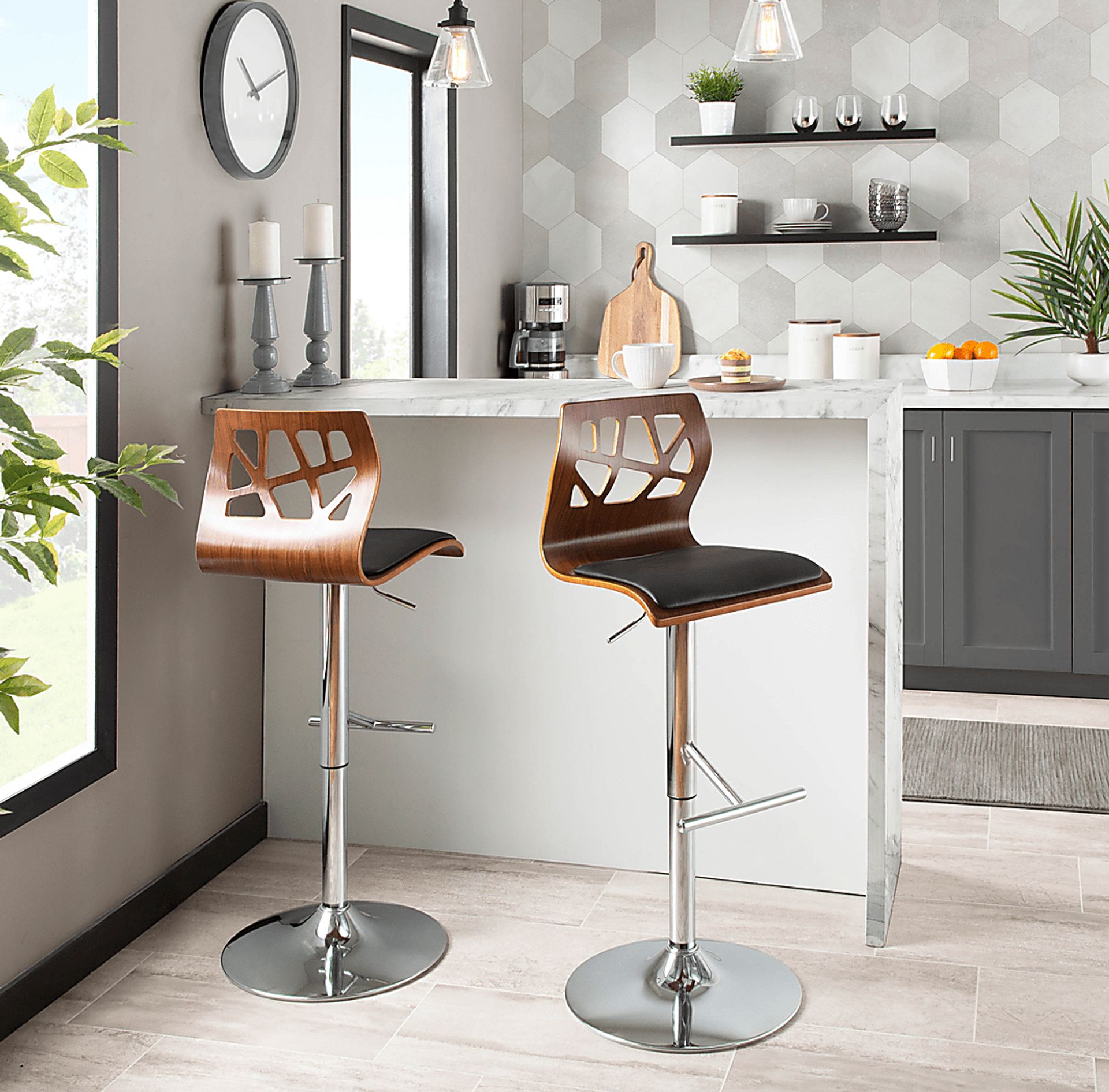 Tirrill Black Adjustable Barstool, Set of 2 - Image 4