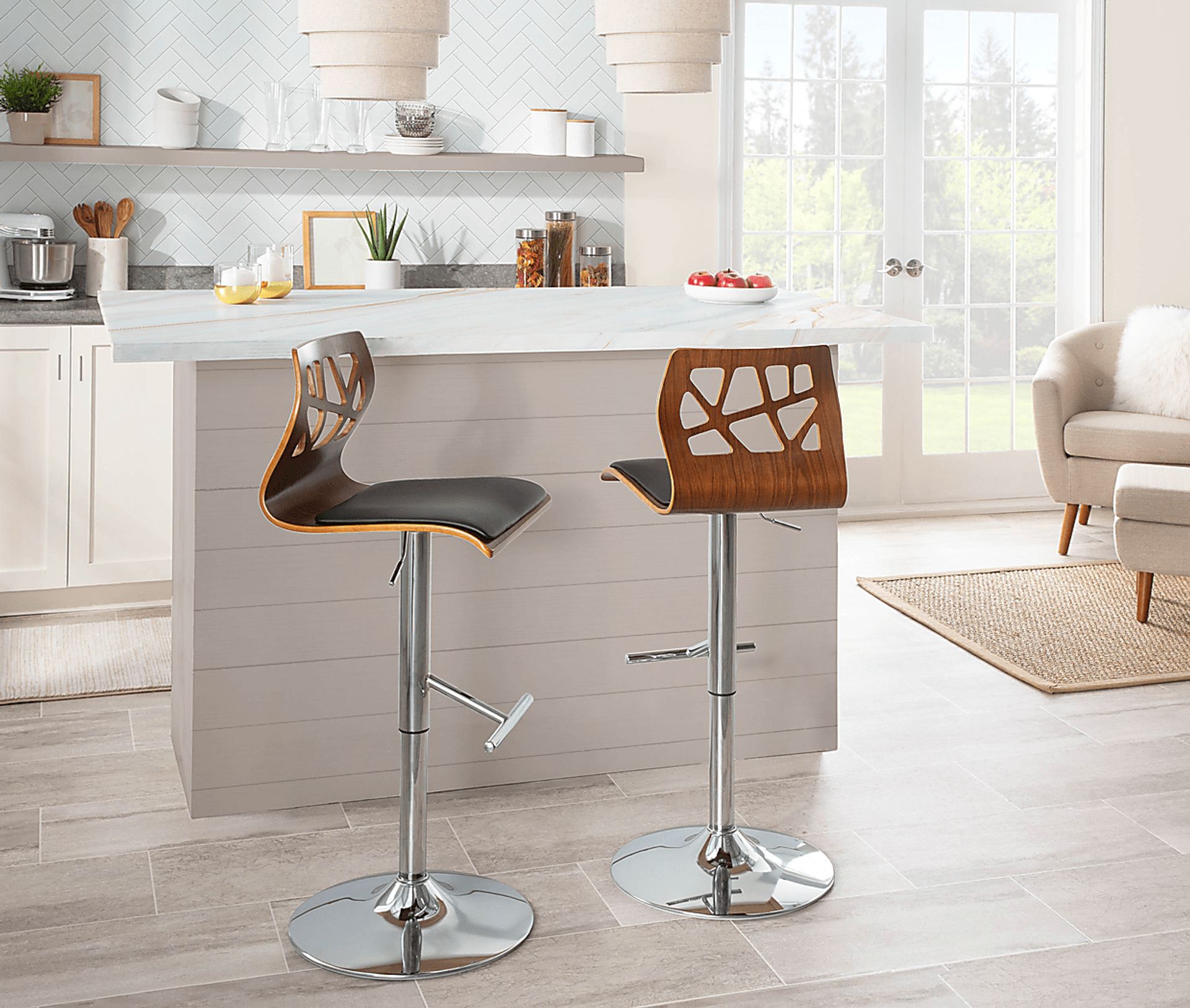 Tirrill Black Adjustable Barstool, Set of 2 - Image 5
