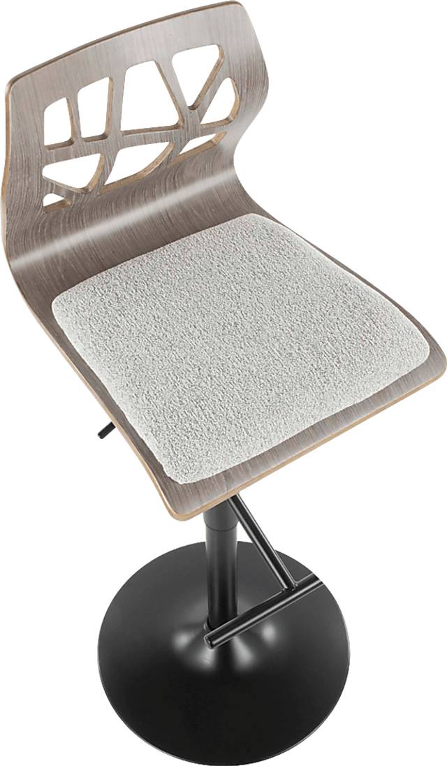 Tirrill Gray Adjustable Barstool, Set of 2 - Thumbnail - Image 11