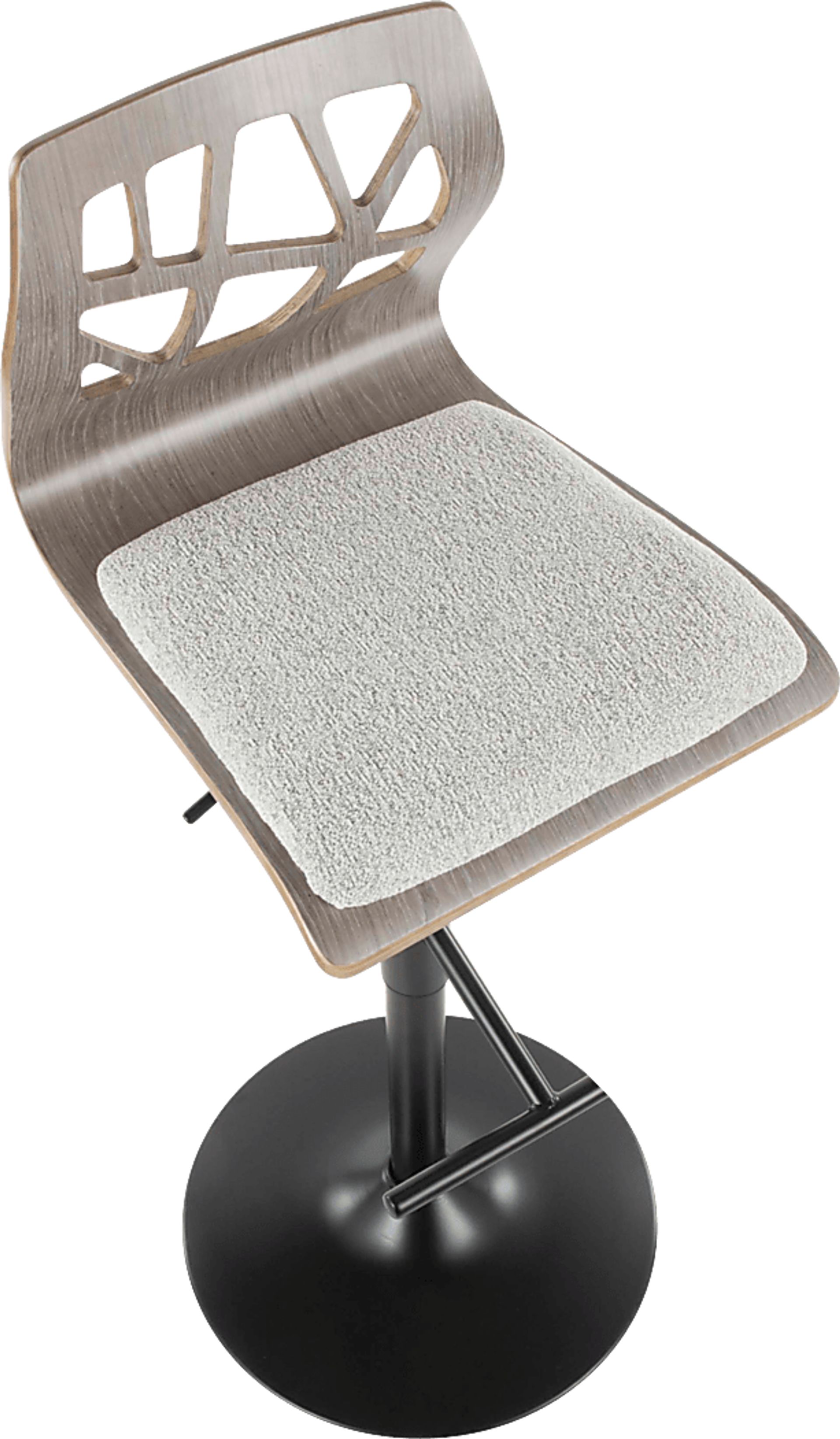 Tirrill Gray Adjustable Barstool, Set of 2 - Image 11