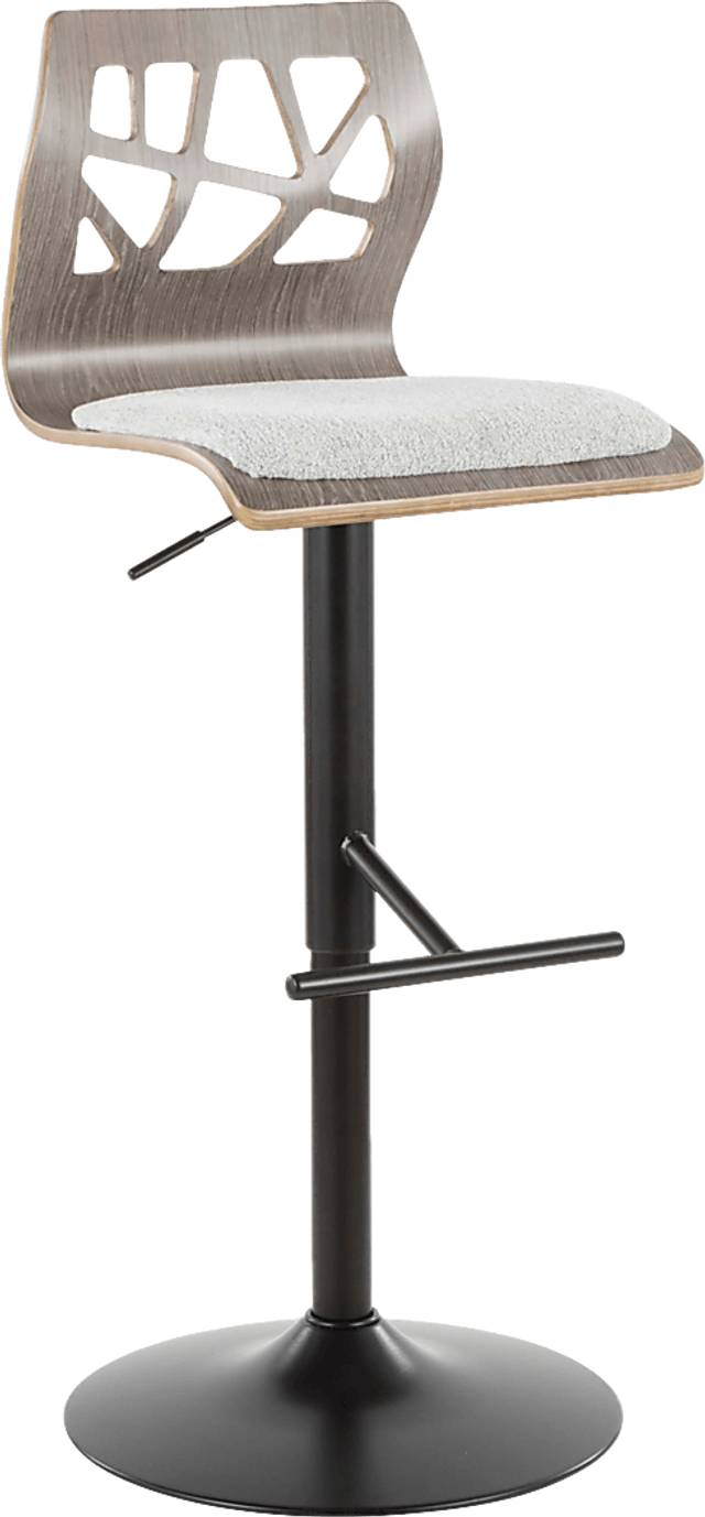Tirrill Gray Adjustable Barstool, Set of 2 - Thumbnail - Image 4
