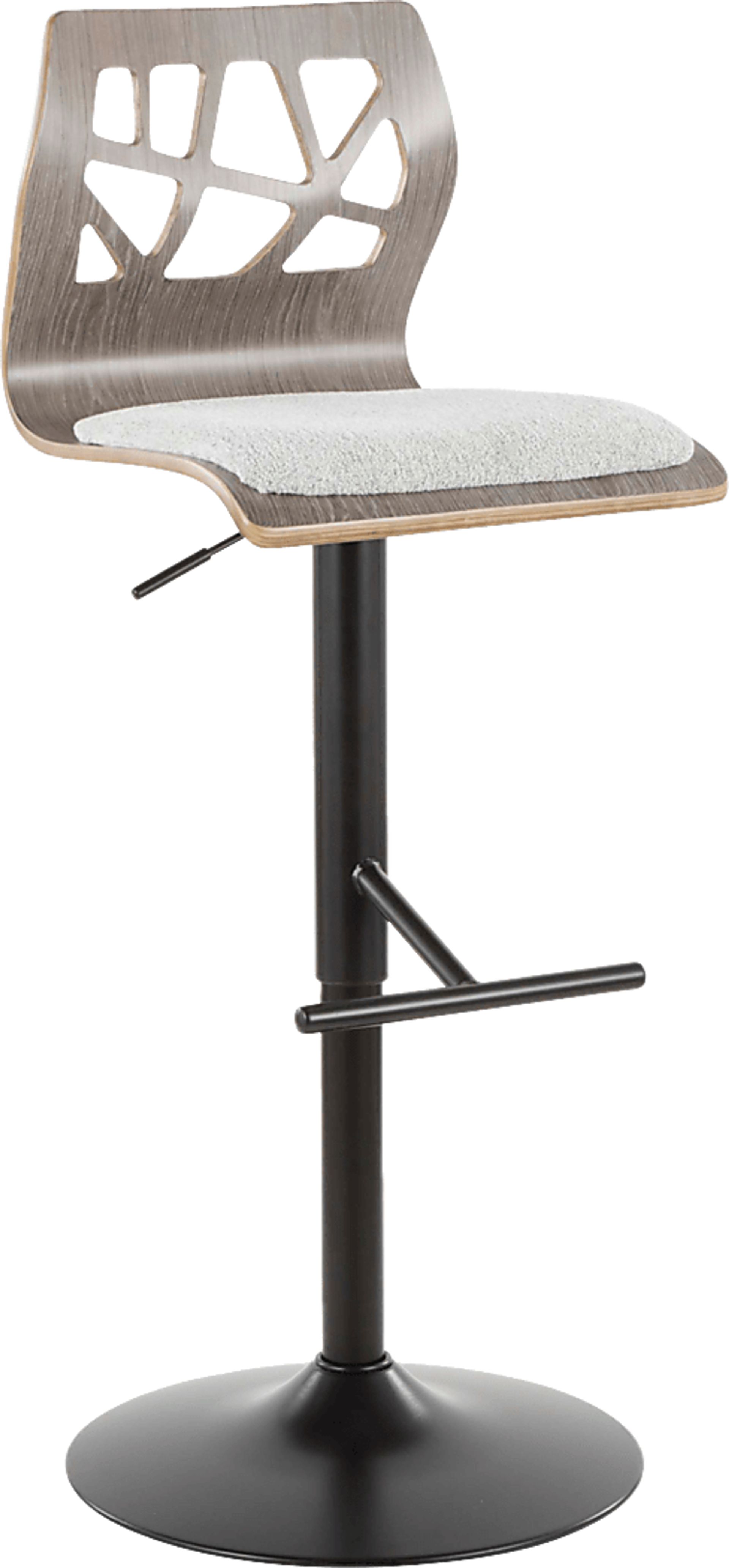 Tirrill Gray Adjustable Barstool, Set of 2 - Image 4