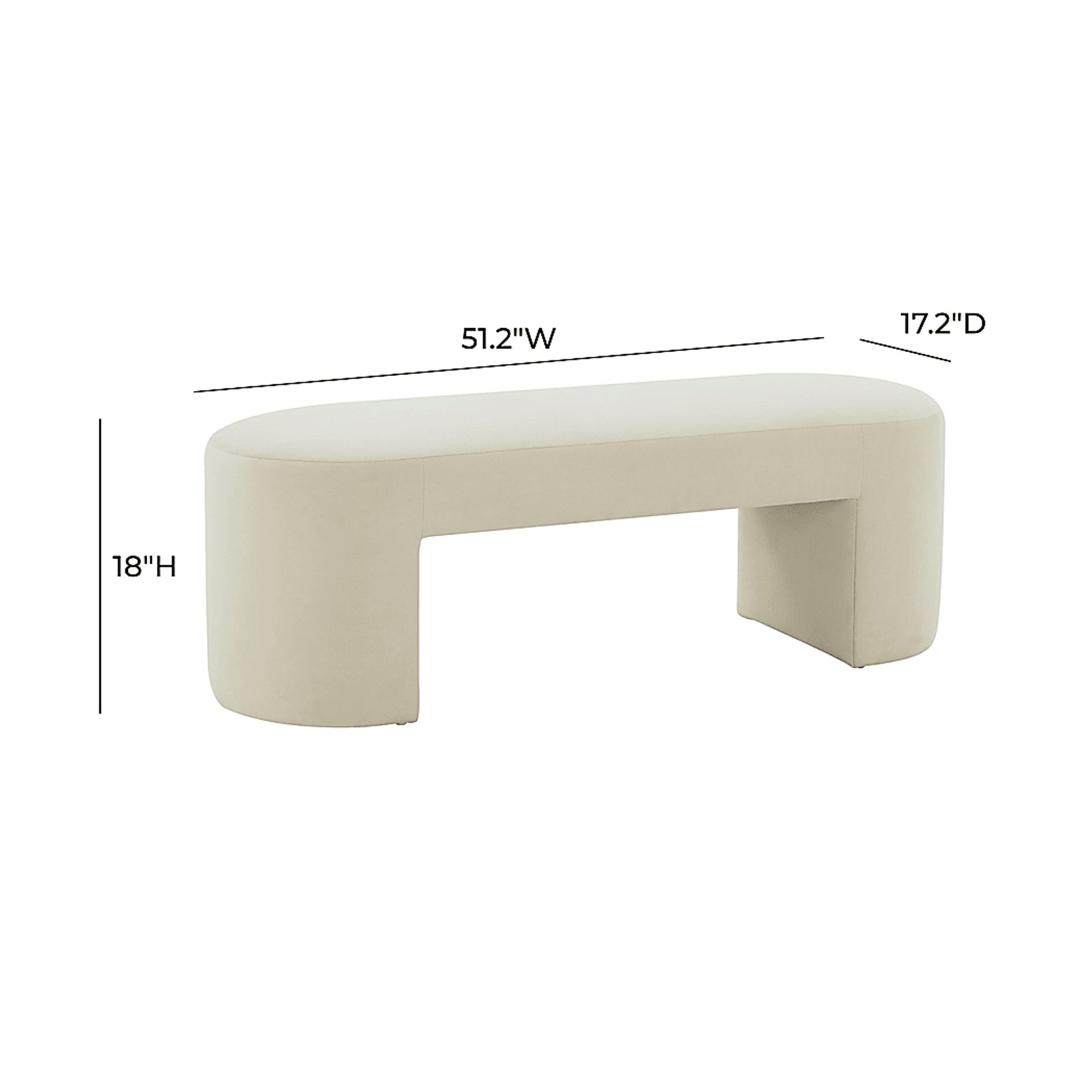 Tirso Beige Bench - Image 6
