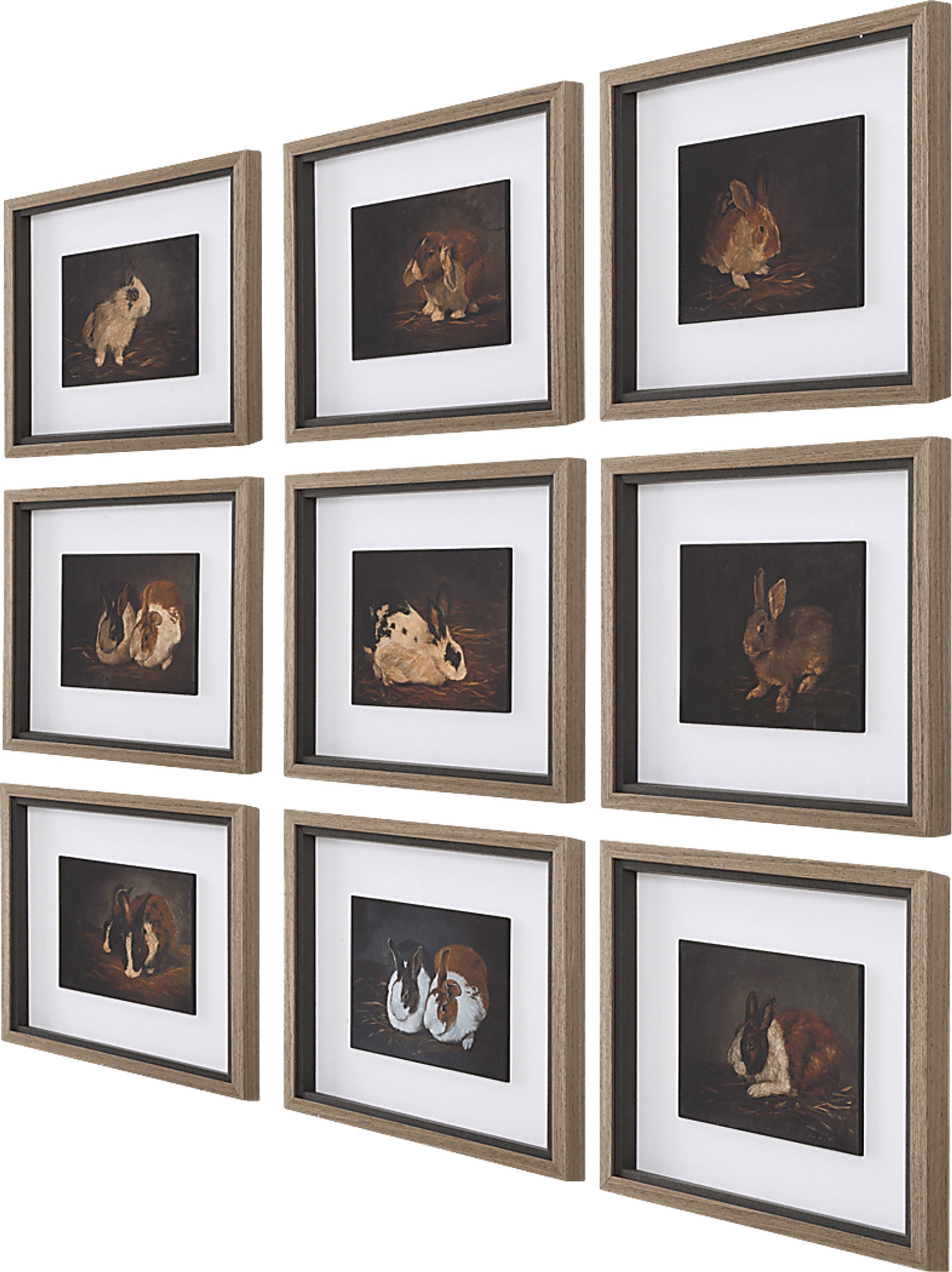 Tisha Black Artwork, Set of 9 - Image 7