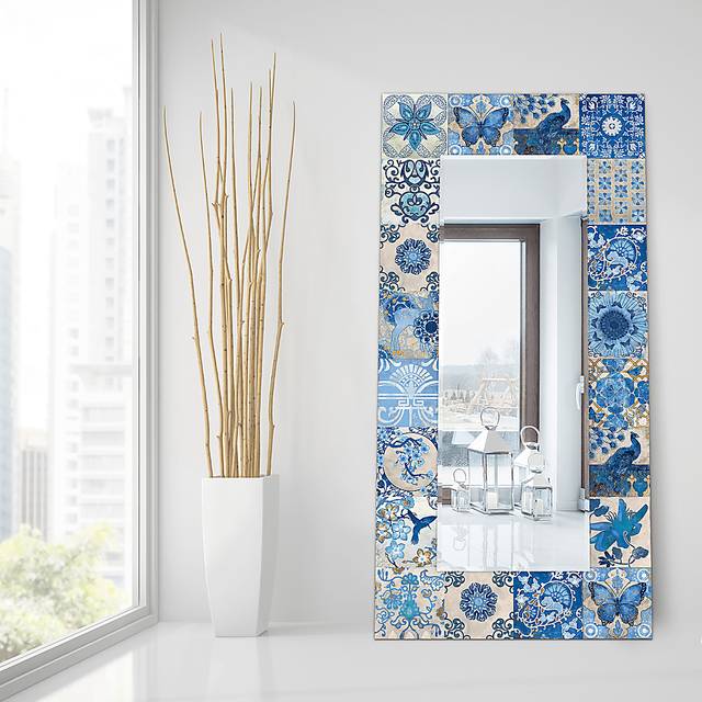 Tishia Light Blue Mirror - Thumbnail - Image 3