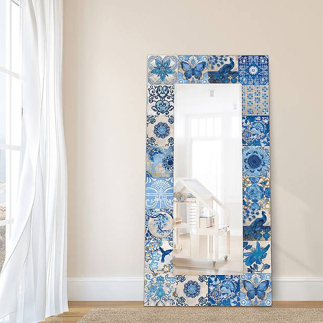 Tishia Light Blue Mirror - Thumbnail - Image 4