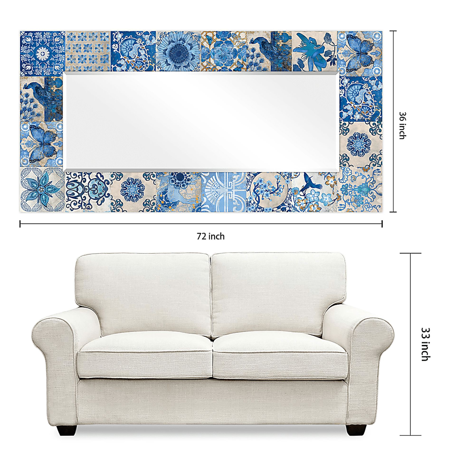 Tishia Light Blue Mirror - Image 7