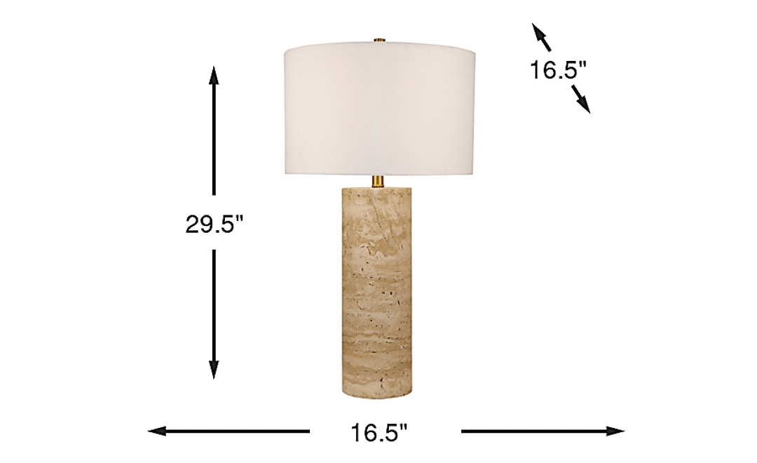 Tivoli Court Tan Lamp