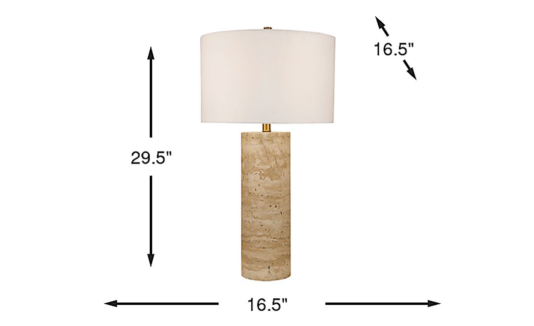 Tivoli Court Tan Lamp