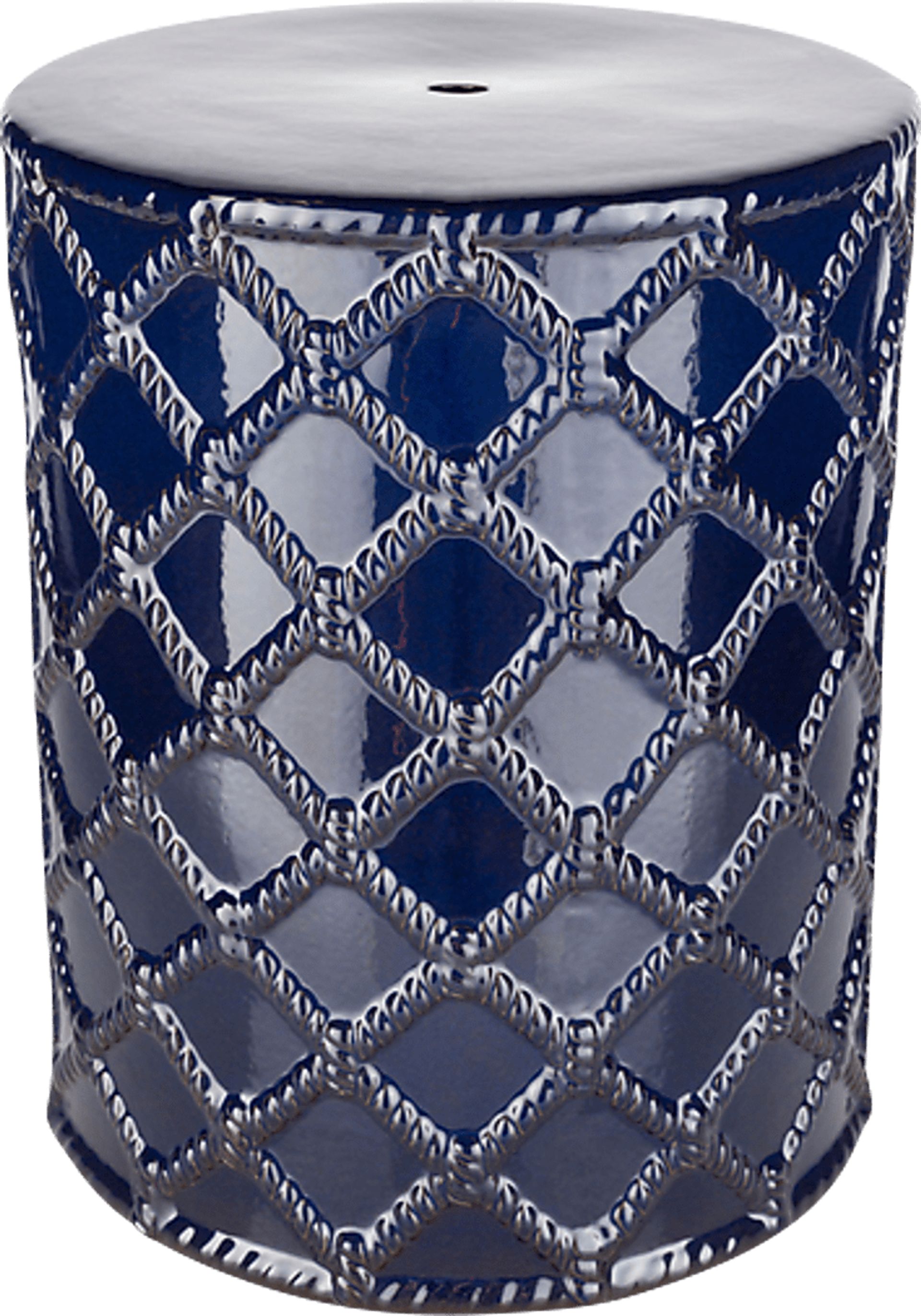 Tlali Navy Outdoor Stool - Image 1