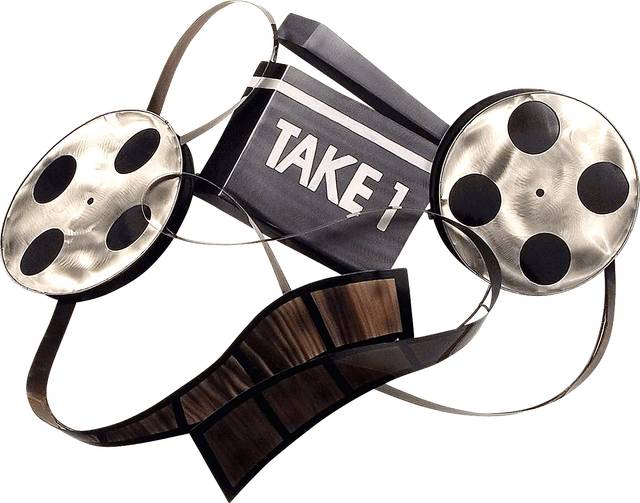 To The Movies Silver Indoor/Outdoor Wall Art - Thumbnail - Image 1
