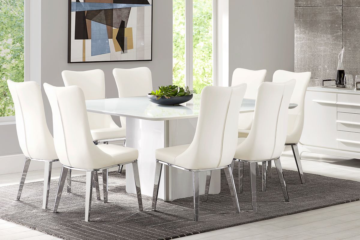 Rooms to go online white dining room sets