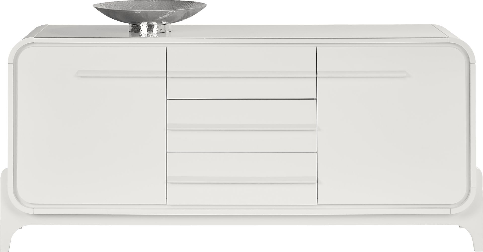 Tobian White Buffet Server - Image 3